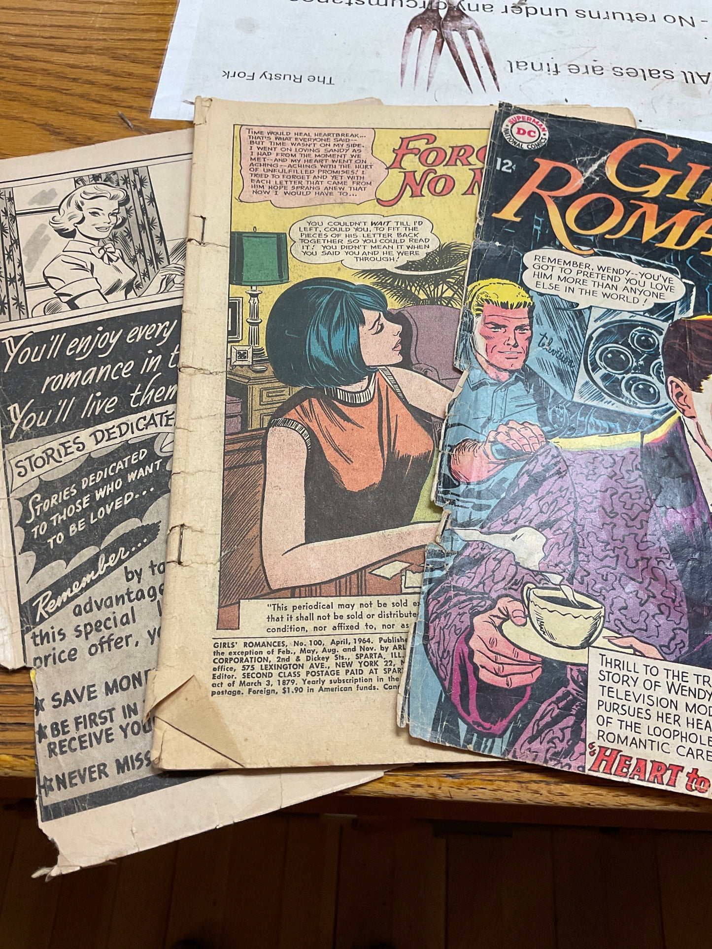 Vintage Comic Book Girls Romances