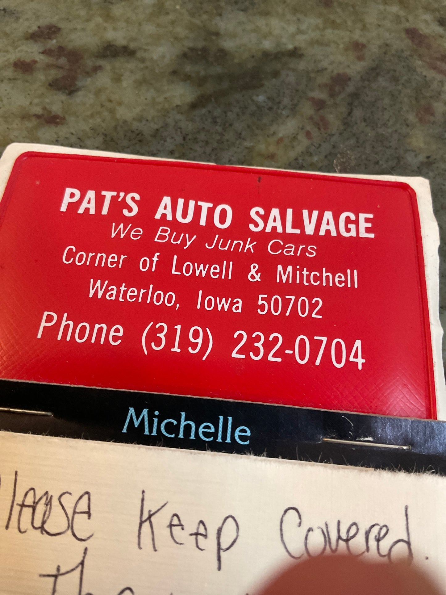 1997 Pat’s Auto Salvage Pinup Calendar