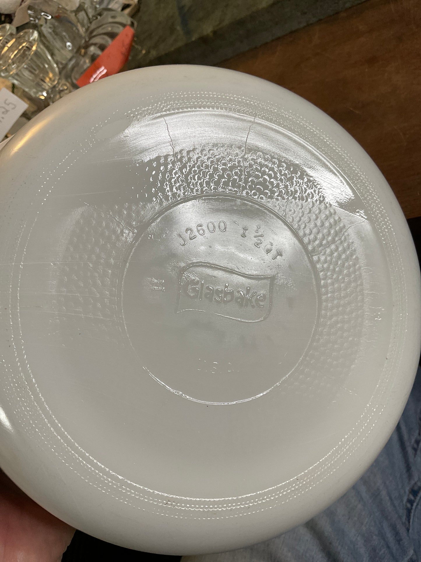 Glasbake Blue Onion Casserole Dish