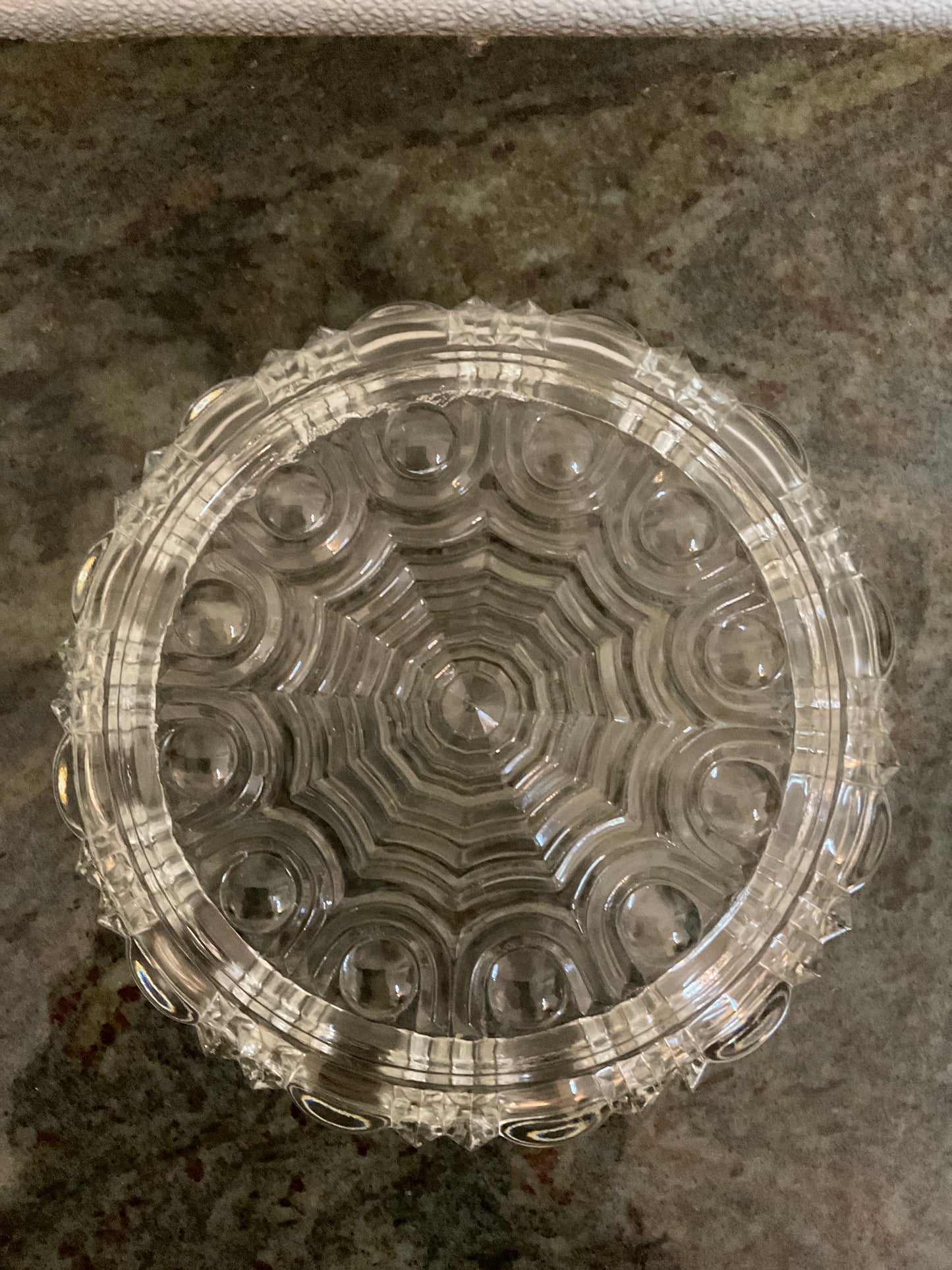 Vintage Anchor Hocking Candy Dish with Lid 7”