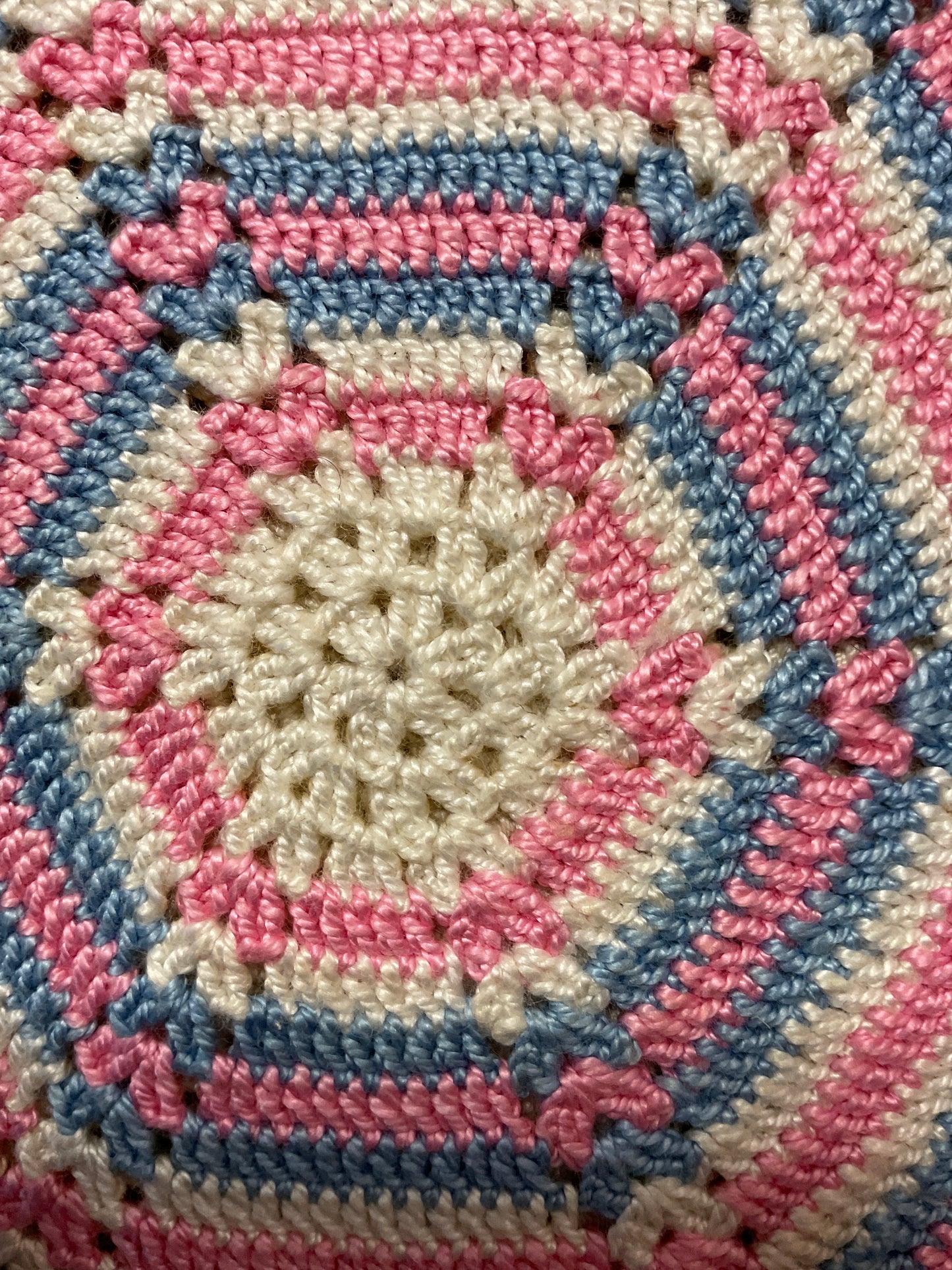 Vintage Crochet Potholder Set of Two