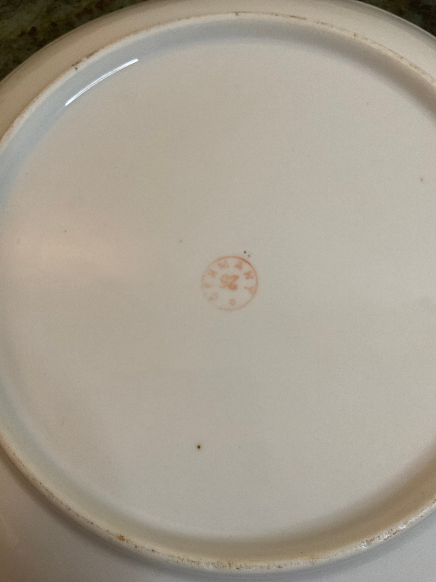 Antique Germany Yellow Rose Plate