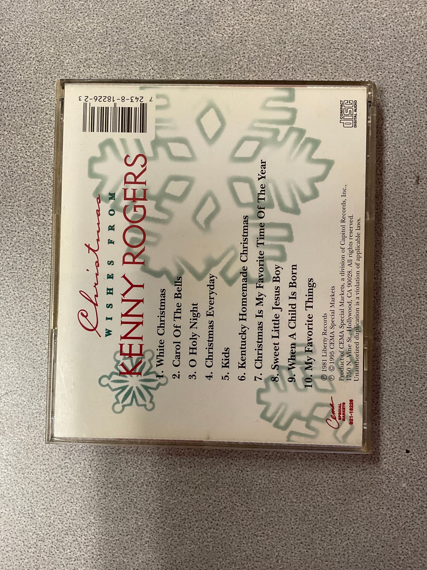 CD Christmas Wishes From Kenny Rogers