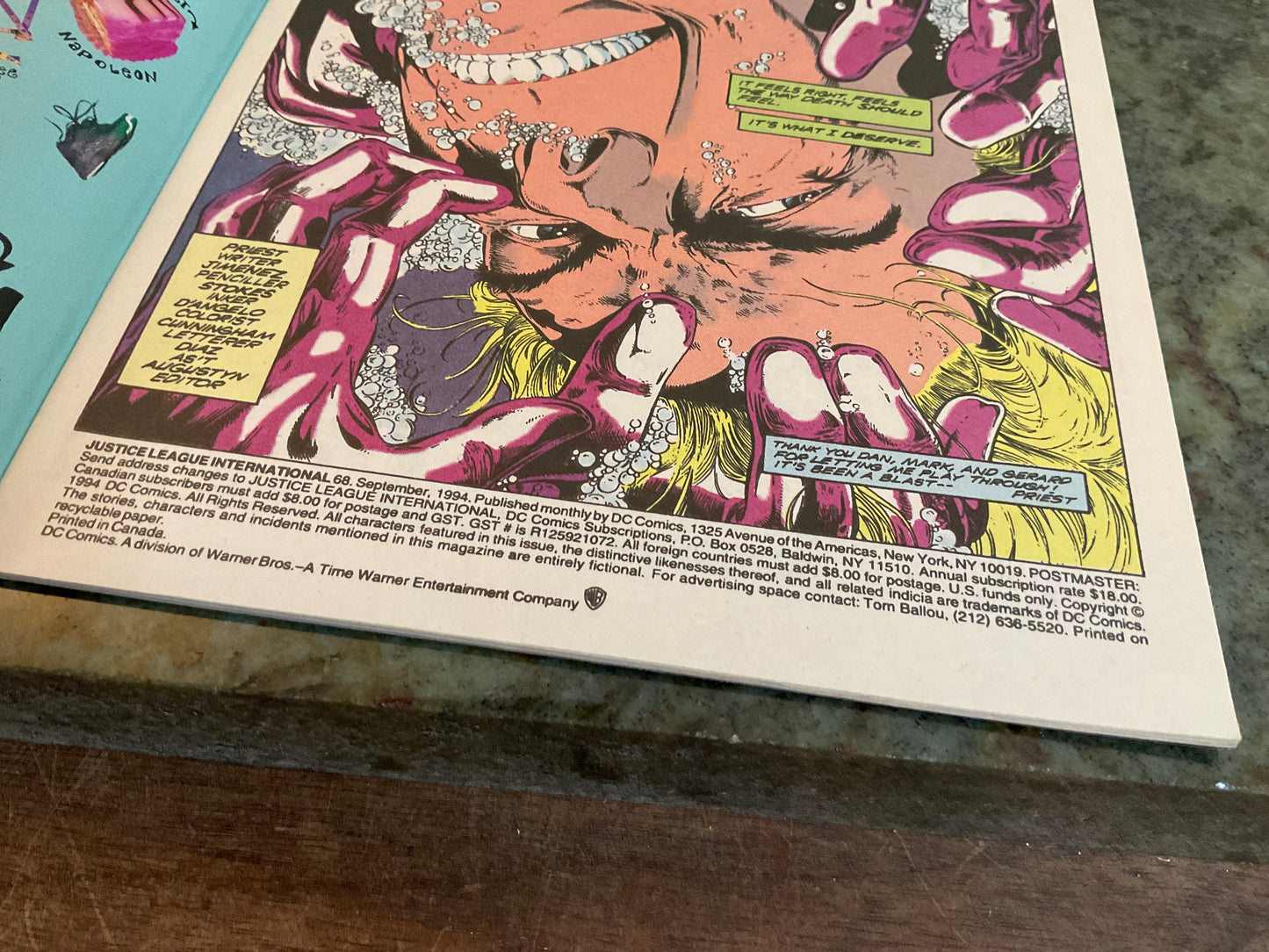 1994 Justice League International Issue #68