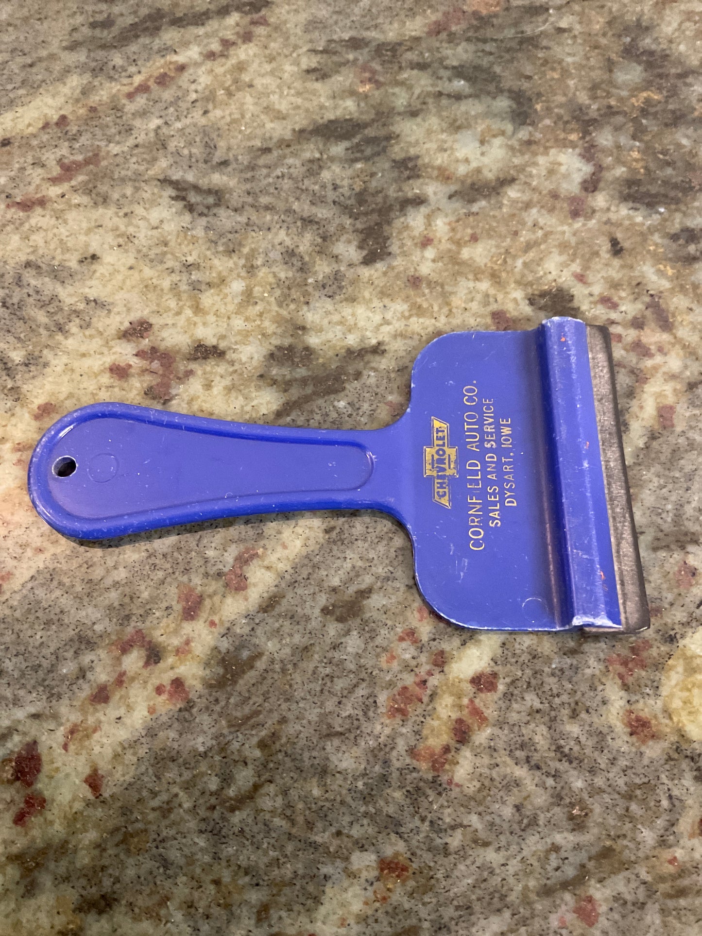 Vintage Chevrolet Advertising Ice Scraper