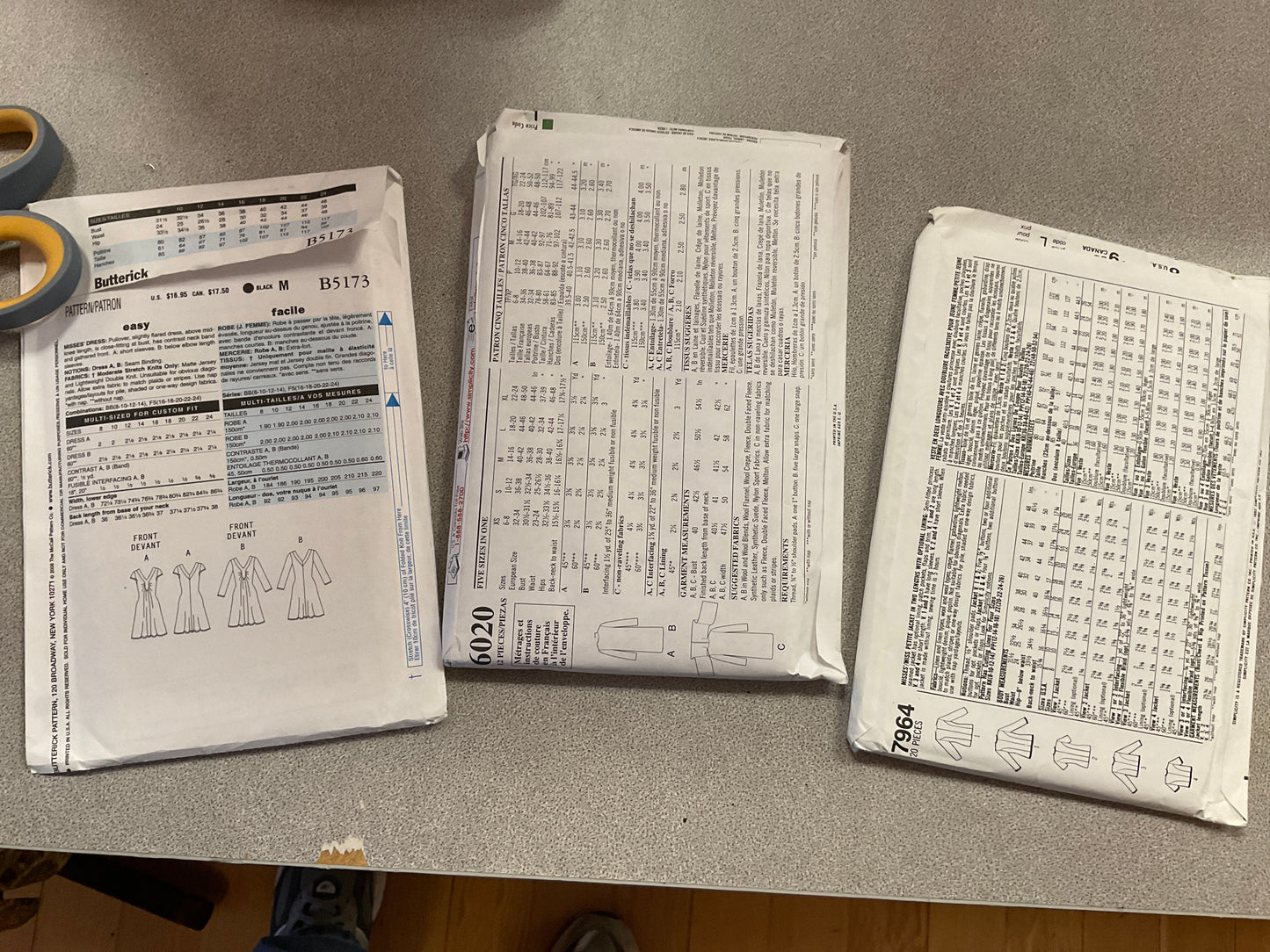 Bundle of 3 Sewing Patterns