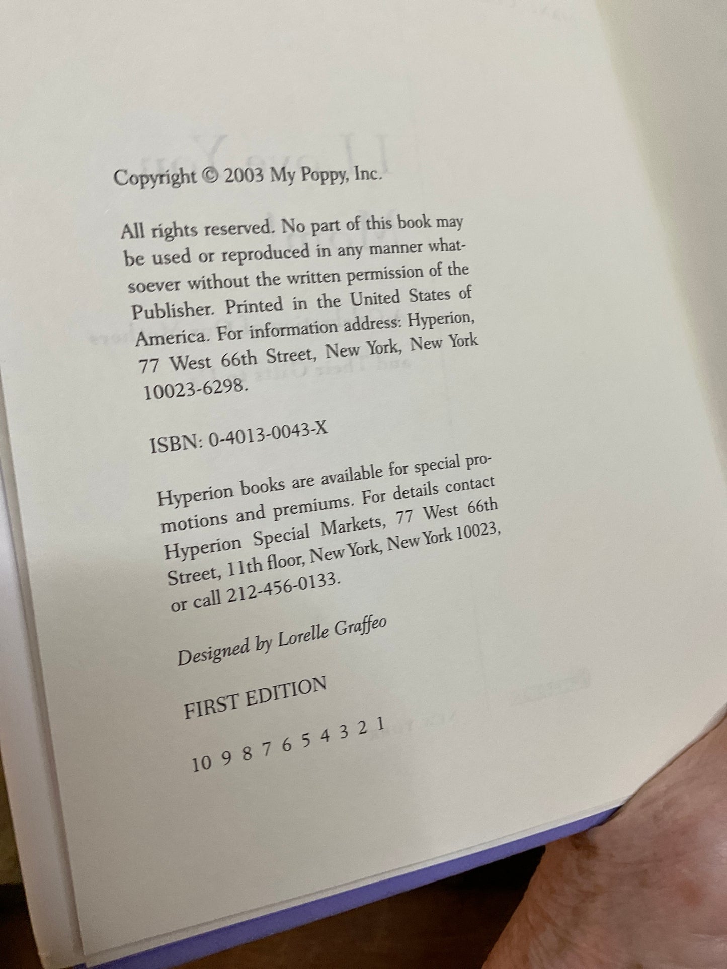 Book ‘I Love You, Mom!’ 2003