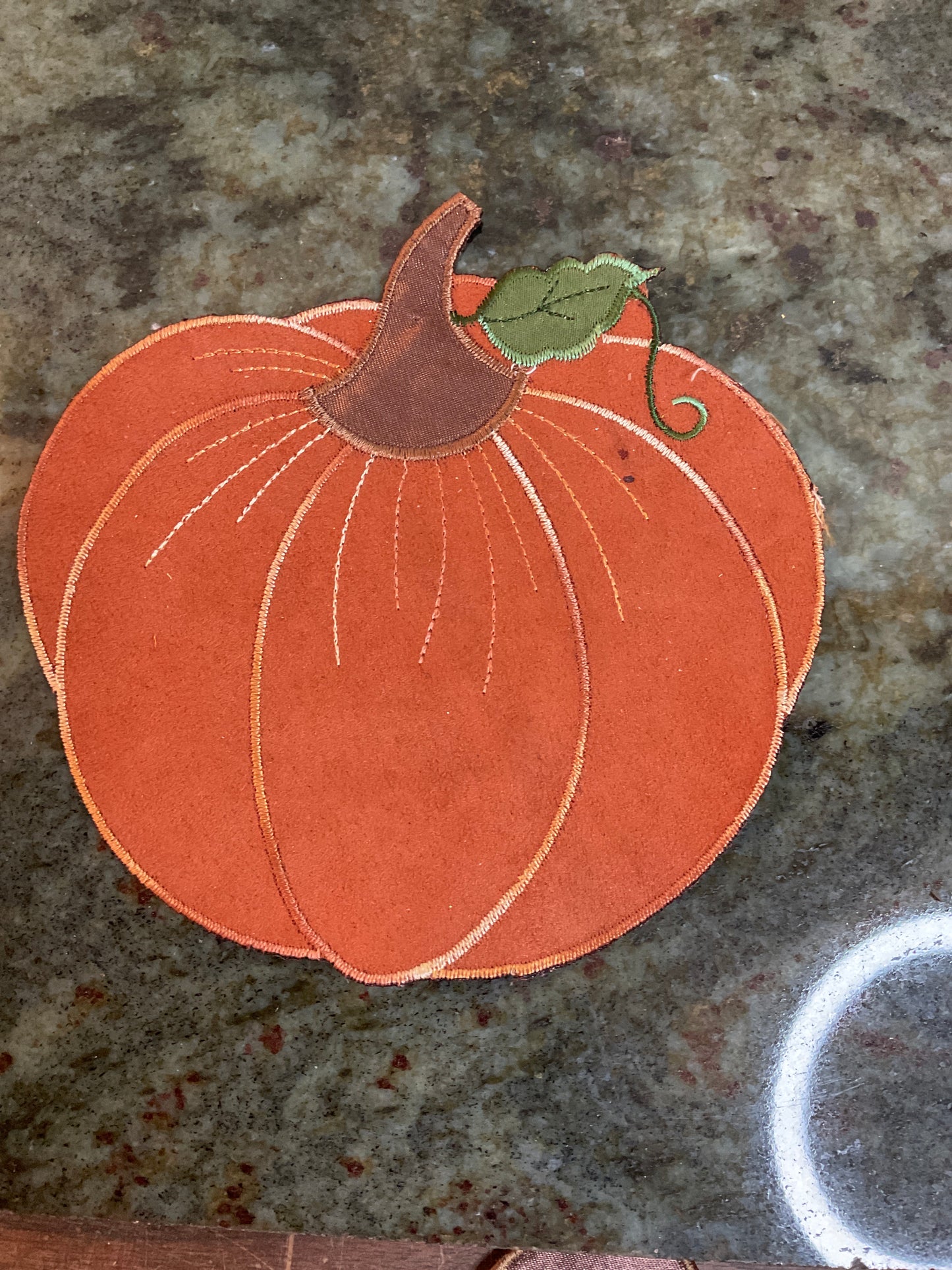 Mini pumpkin appliqué