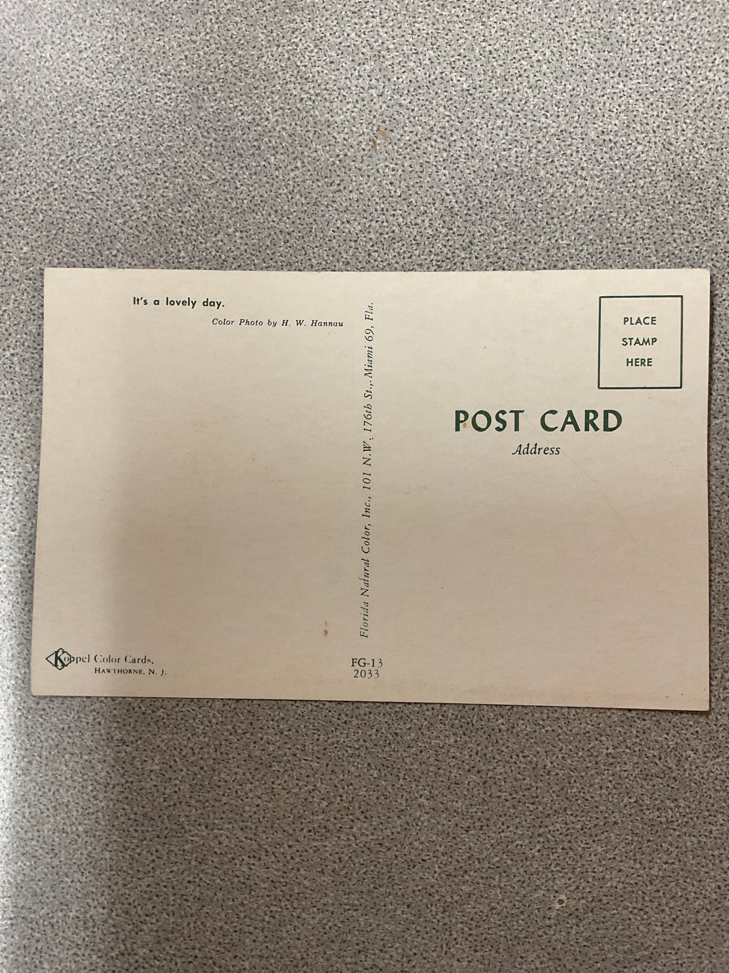 Postcard Card Modeling Woman