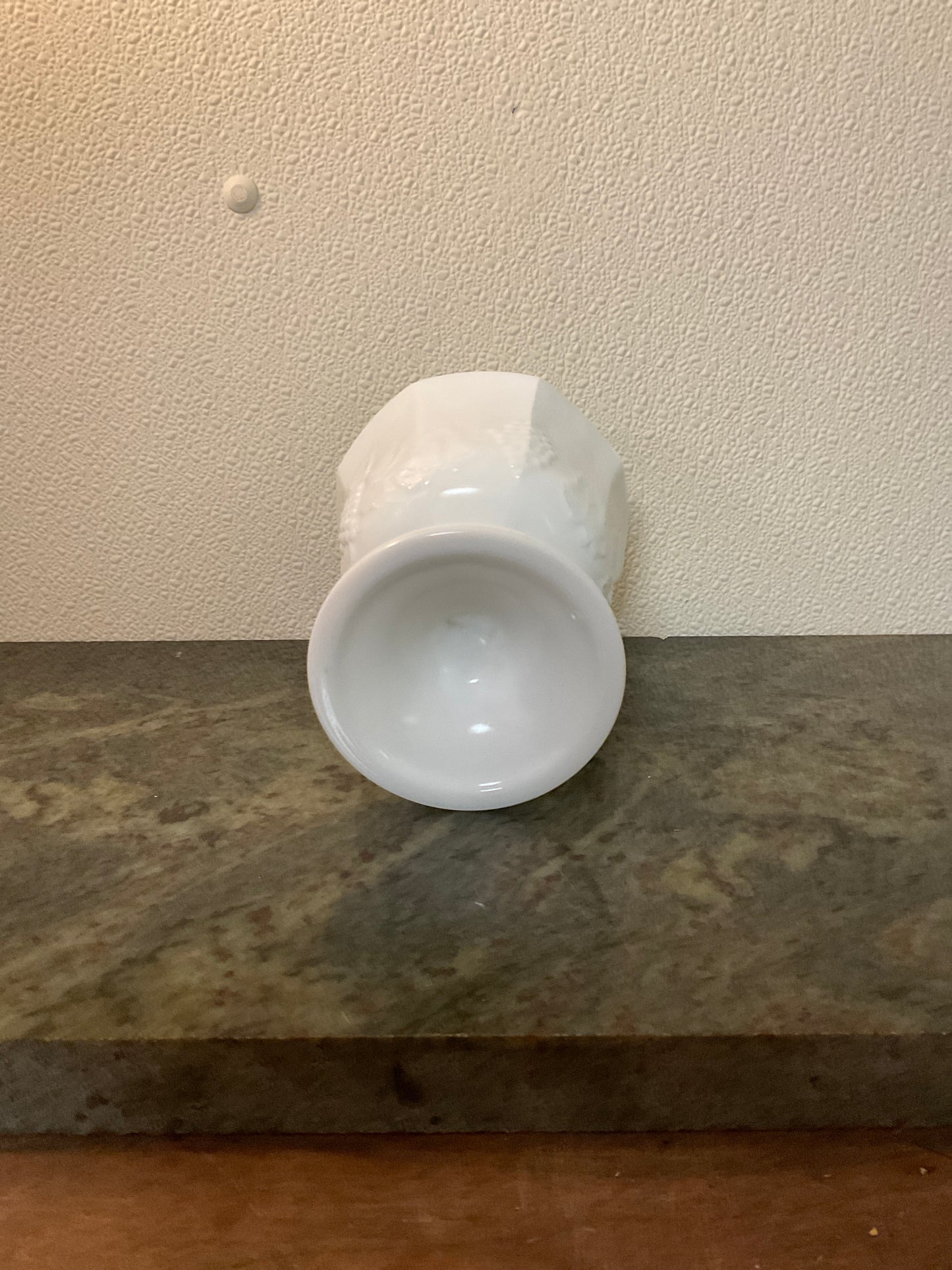Vintage Milk-glass Grapevine Pedestal