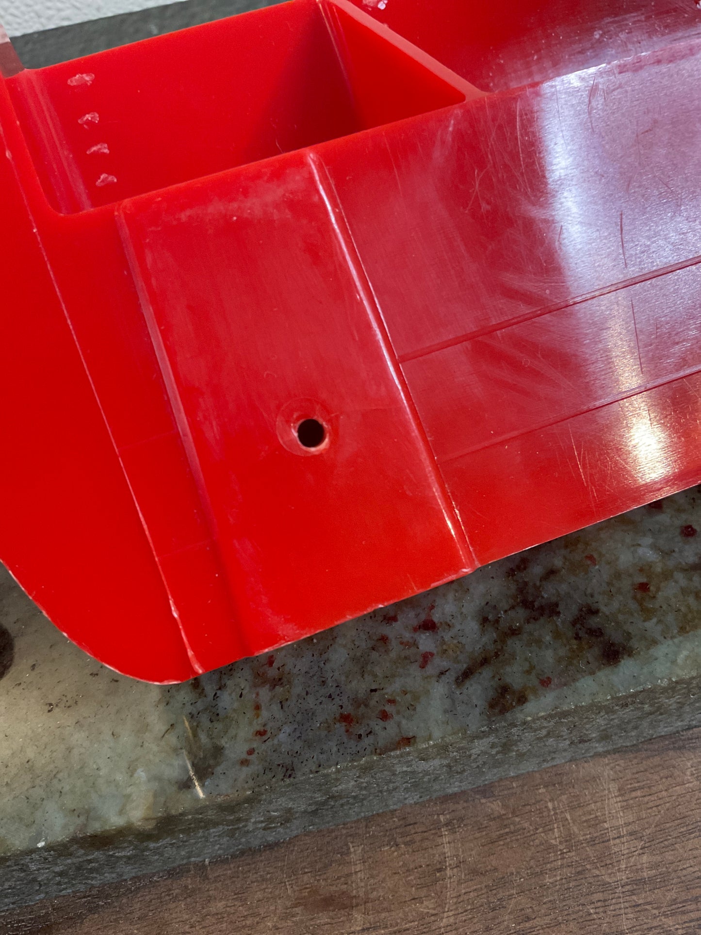 Vintage Griffith Red Plastic Spice Rack Only