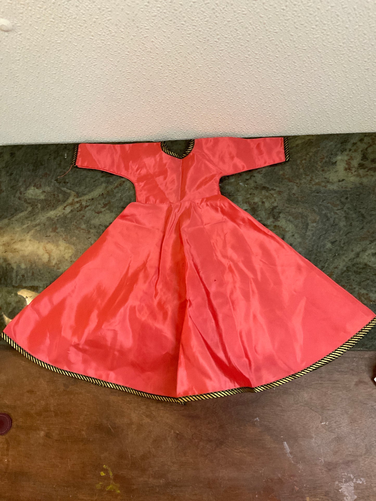 Doll Coat in Red with Flared skirt