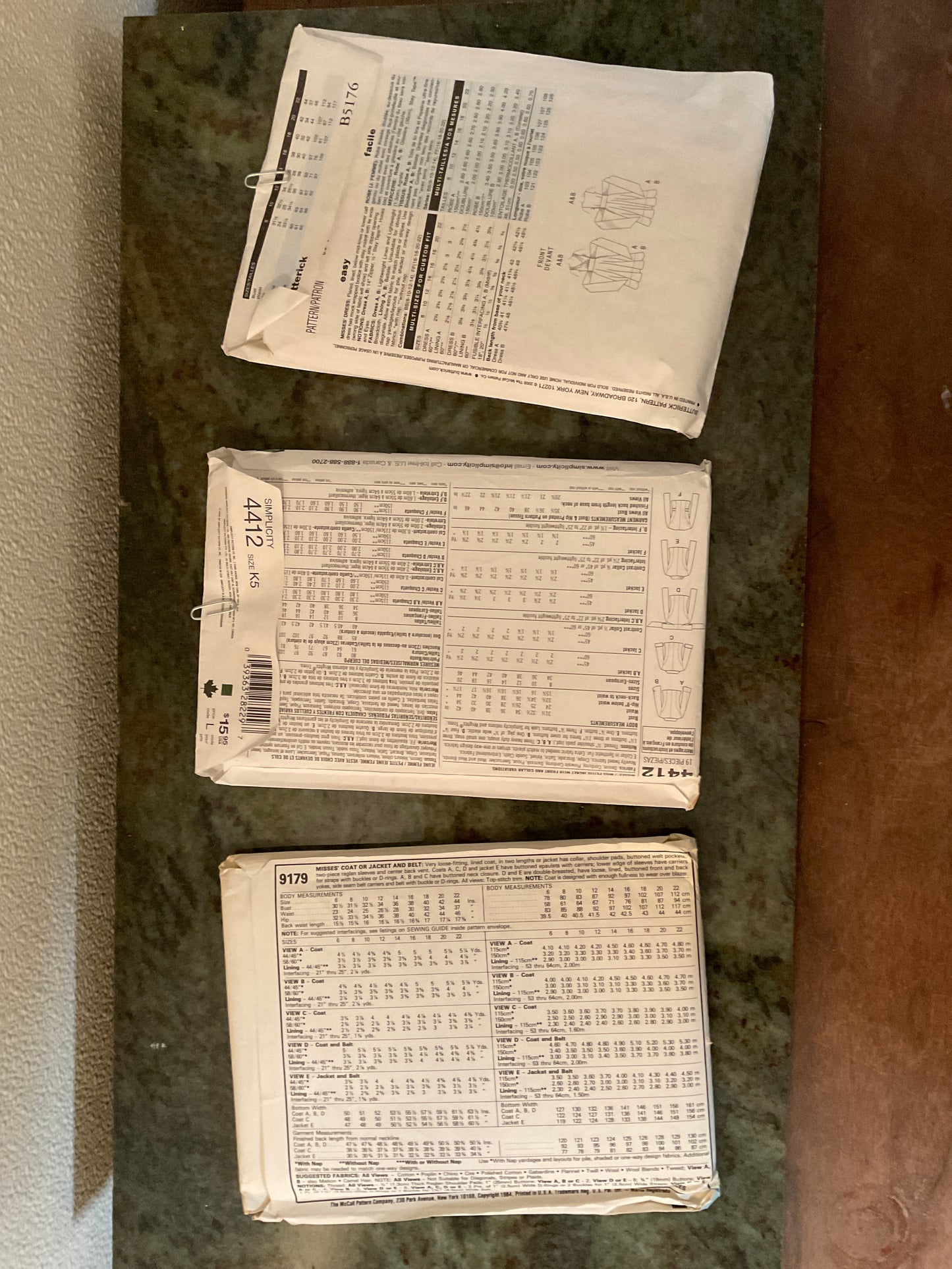 Bundle of 3 Sewing Patterns