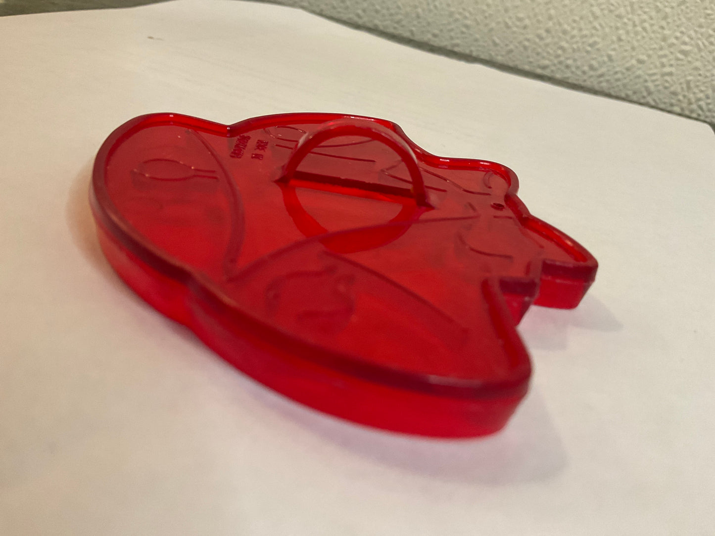 Red Plastic 3Bells Cookie Cutter.