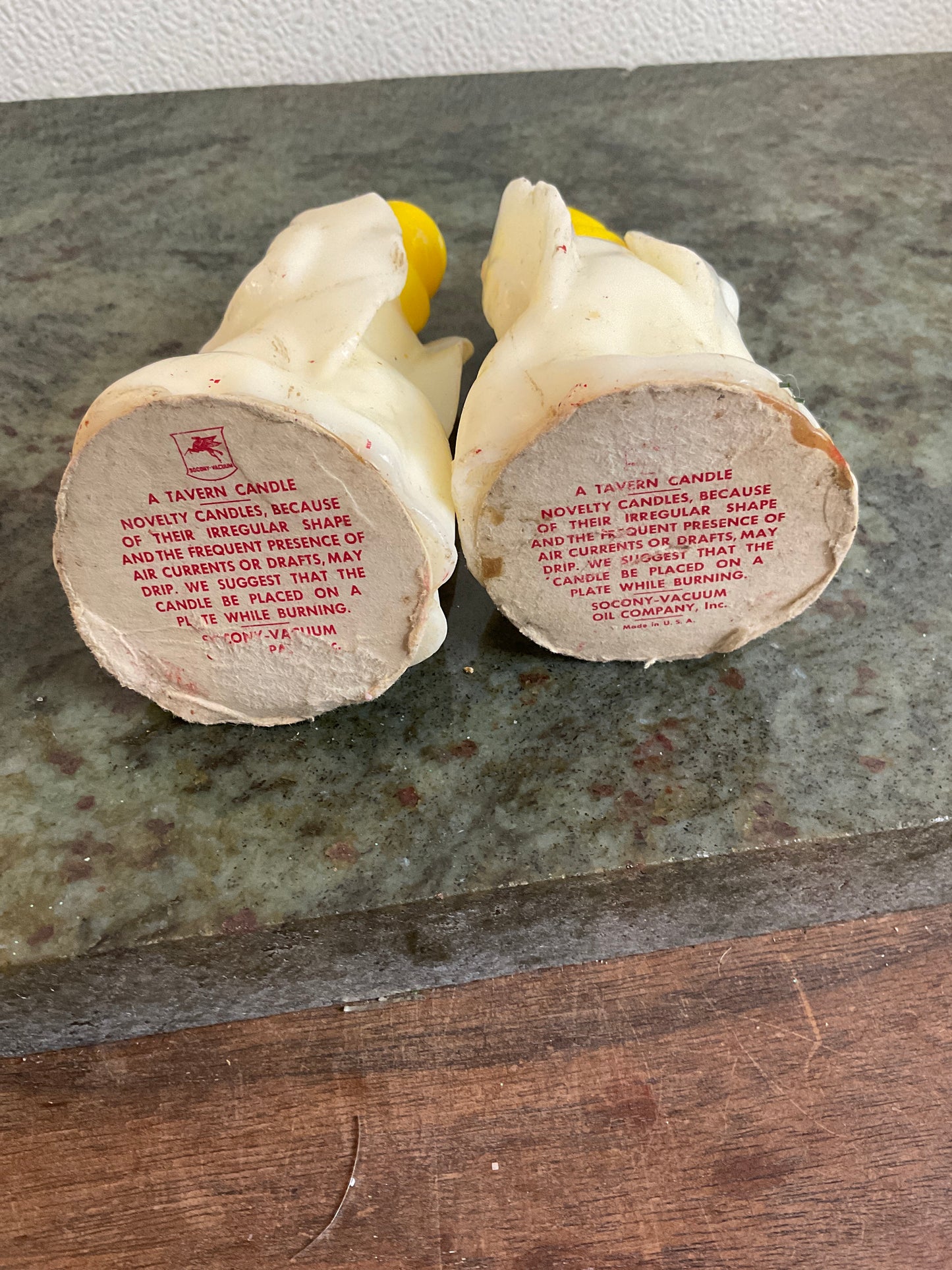 Vintage set of two Tavern Candles