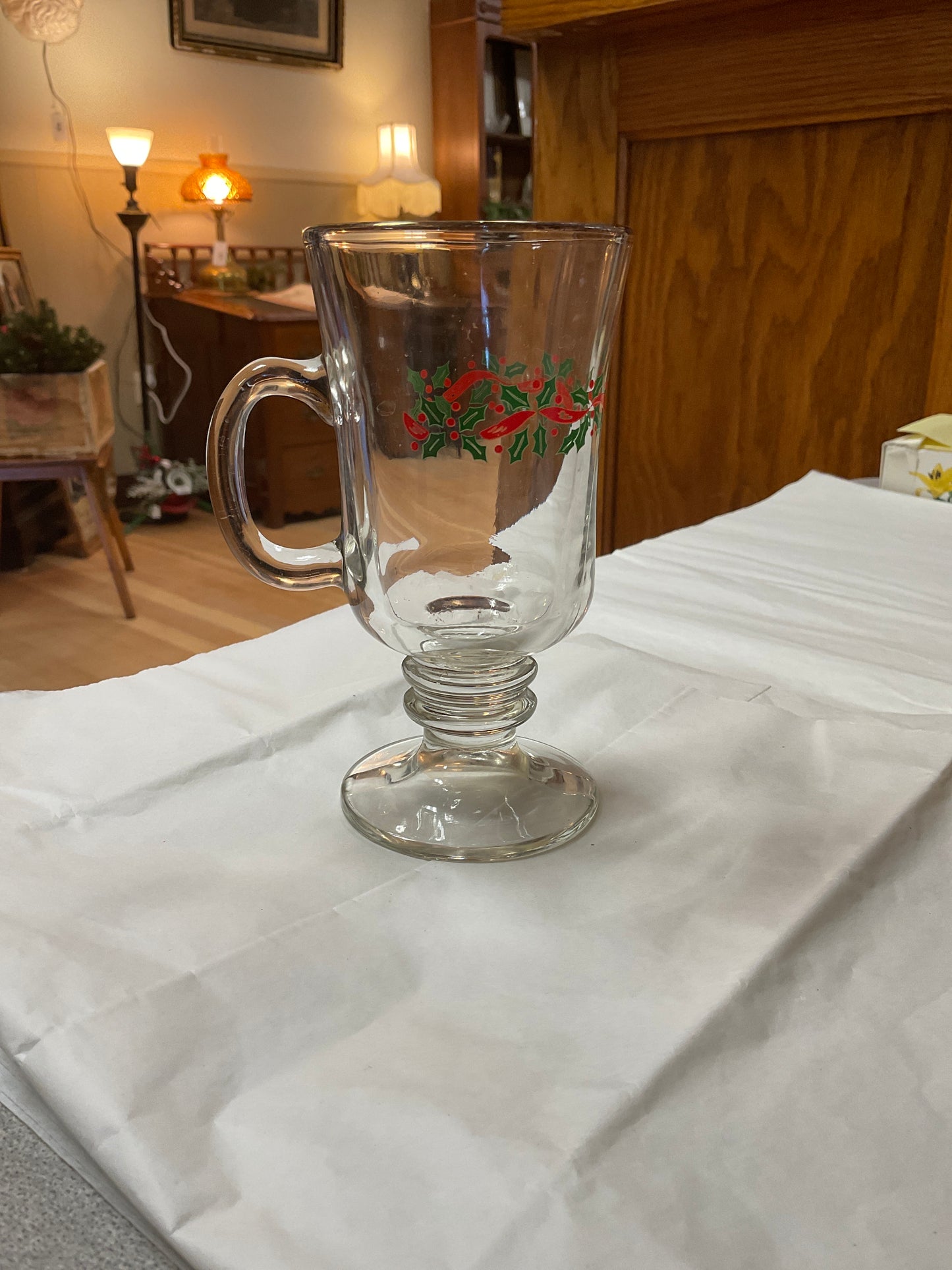 Vintage Mistletoe Glasses
