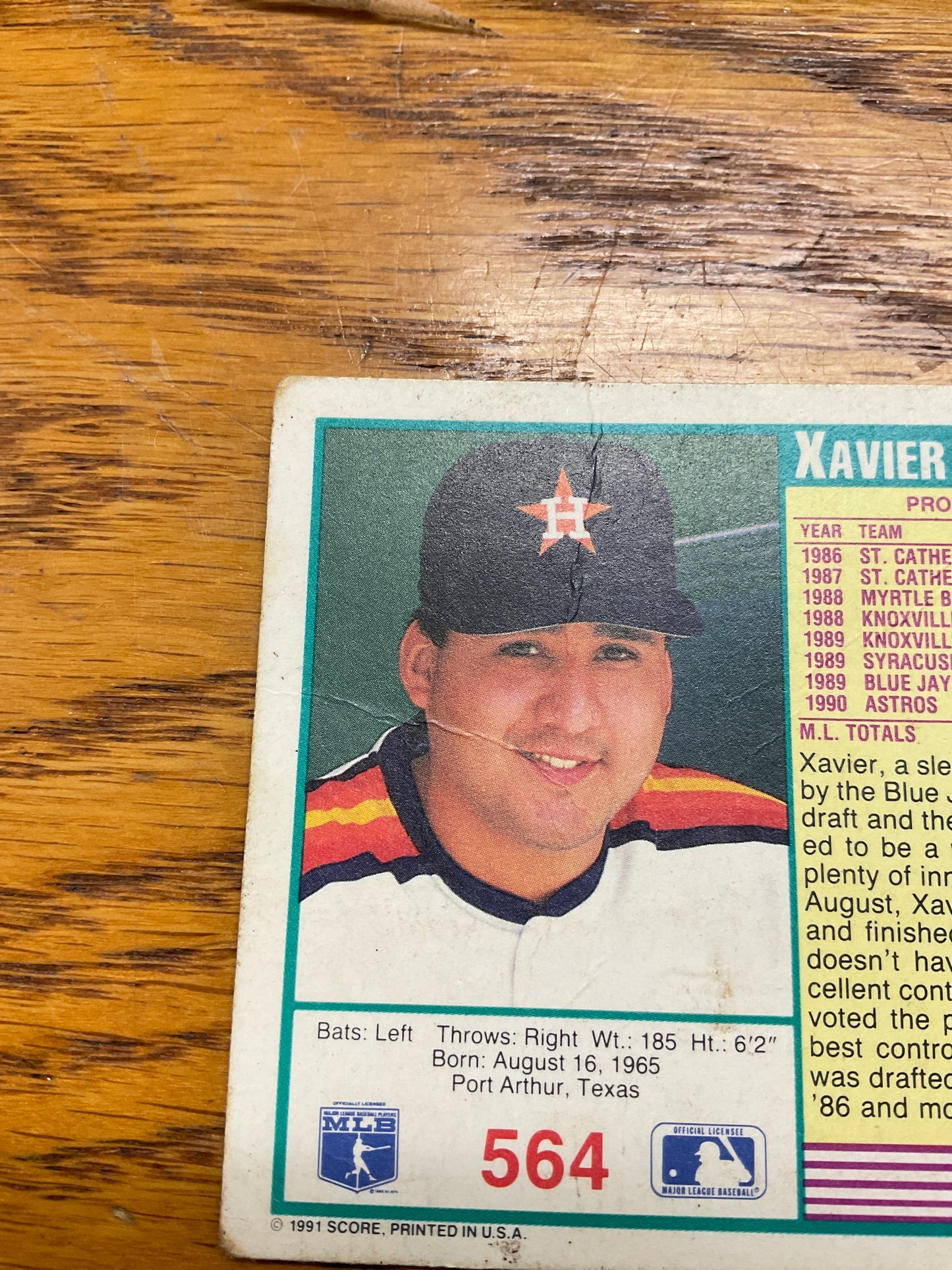 Baseball Card Xavier Hernandez