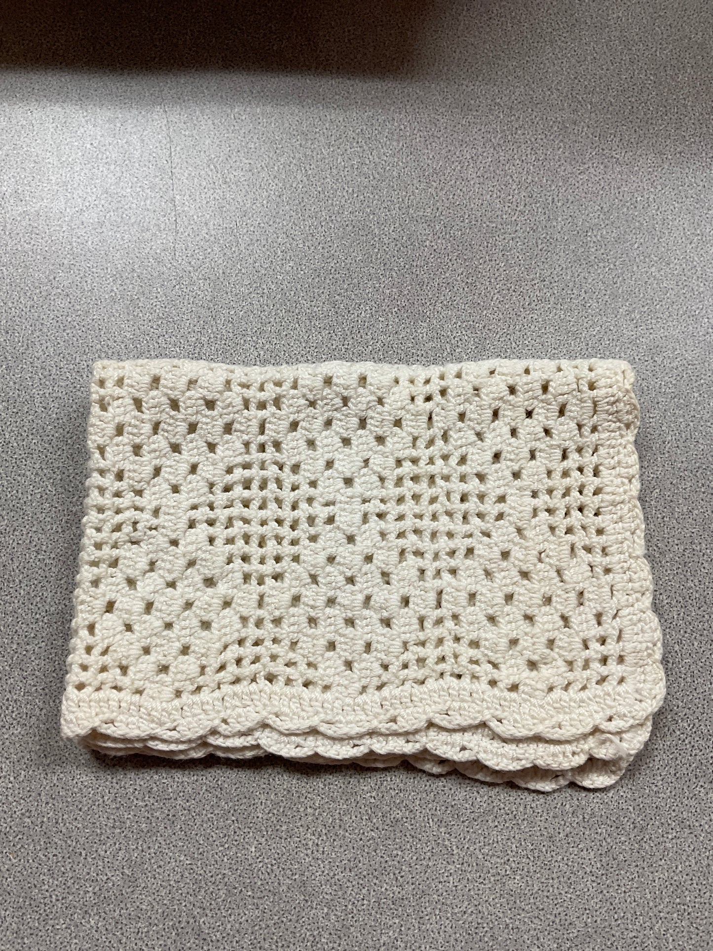 Vintage Filet Crochet Table Doily