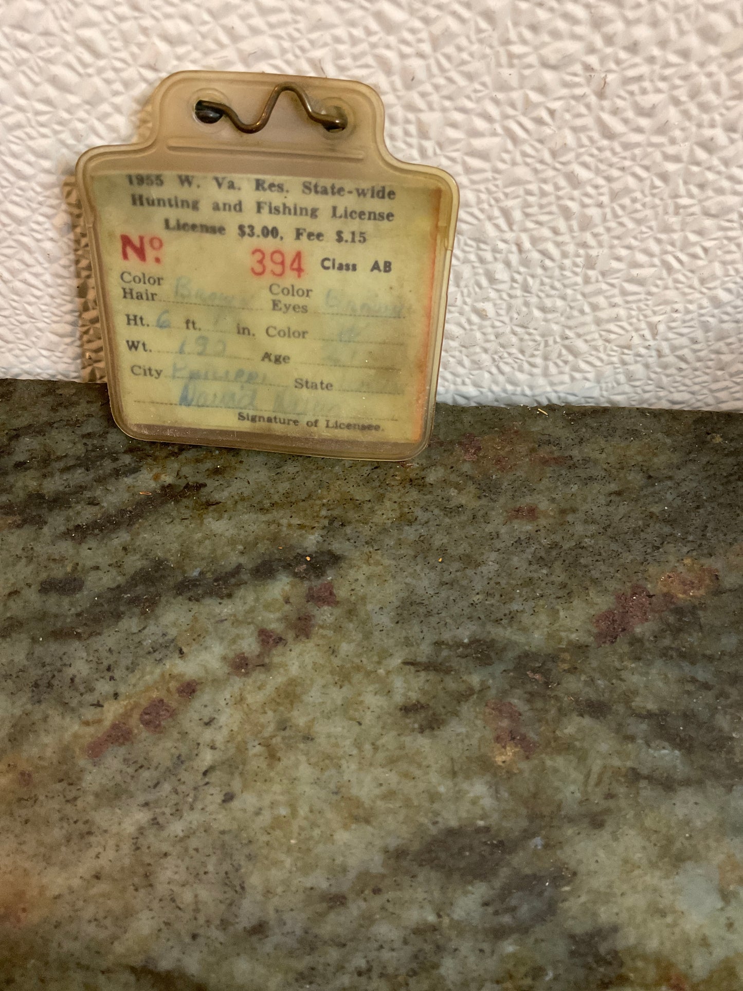 Vintage Hunting and Fishing License Badge