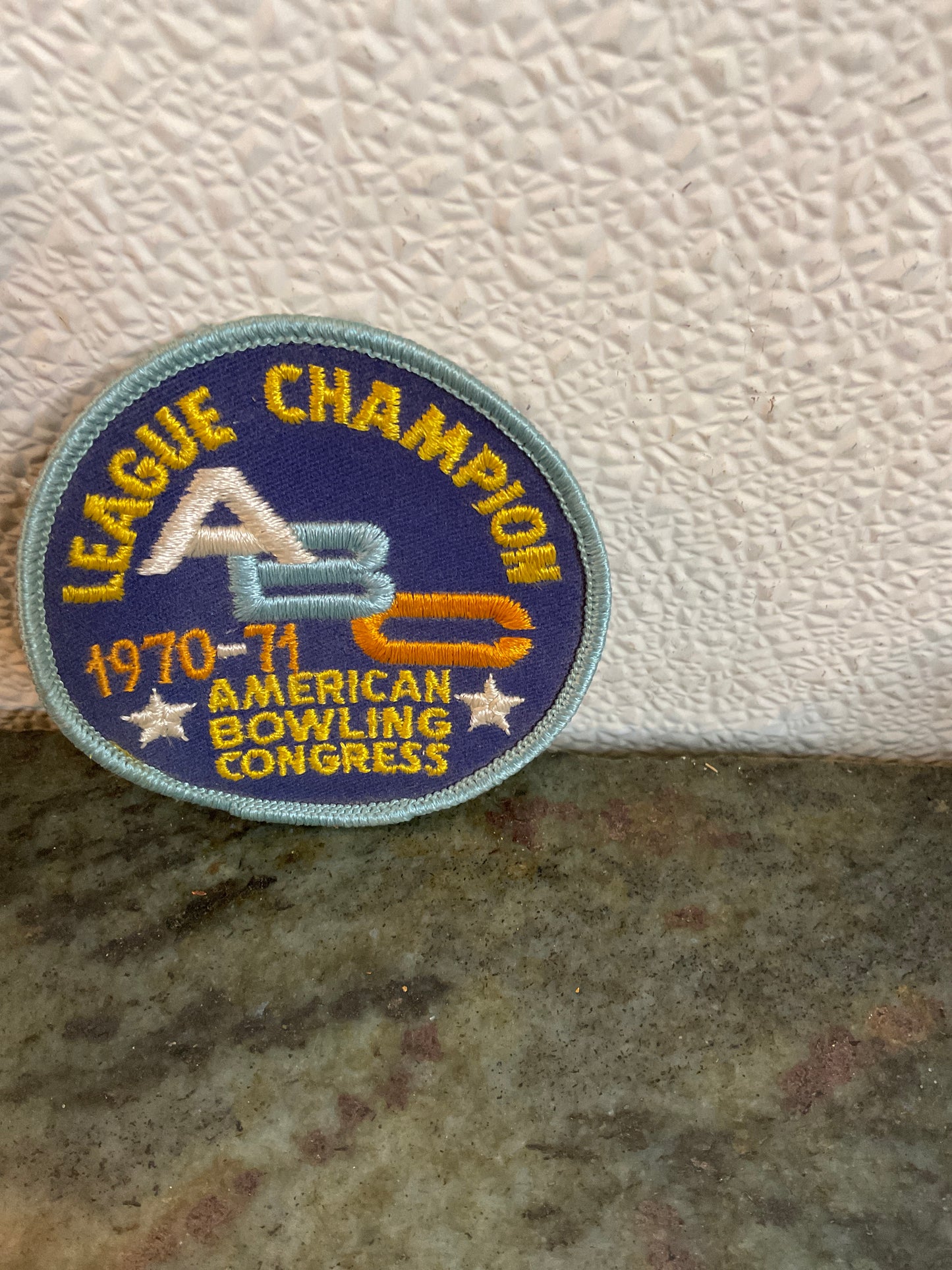 Vintage League Champion Bowling Patch