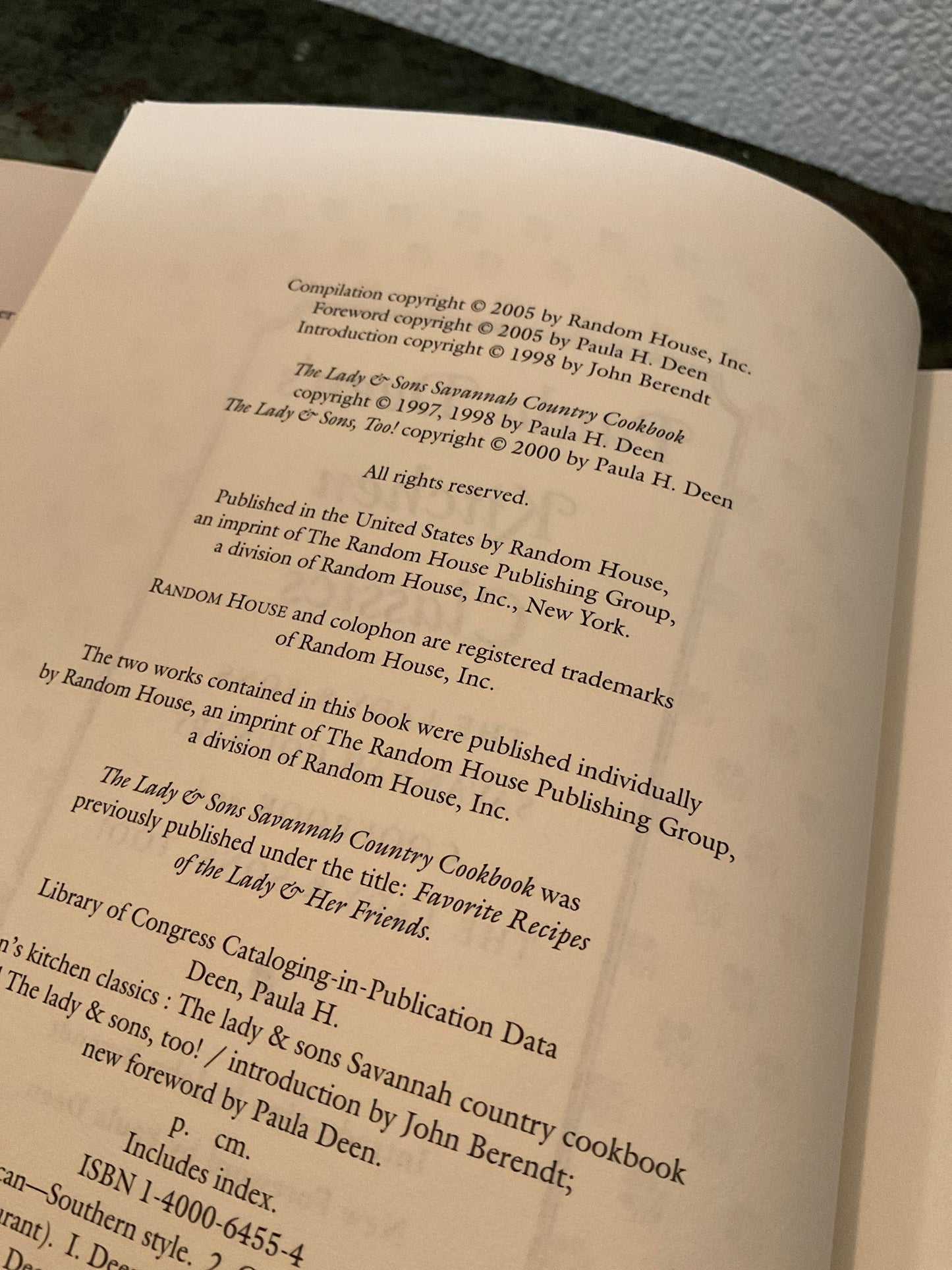 Paula Deen’s Kitchen Classics Book