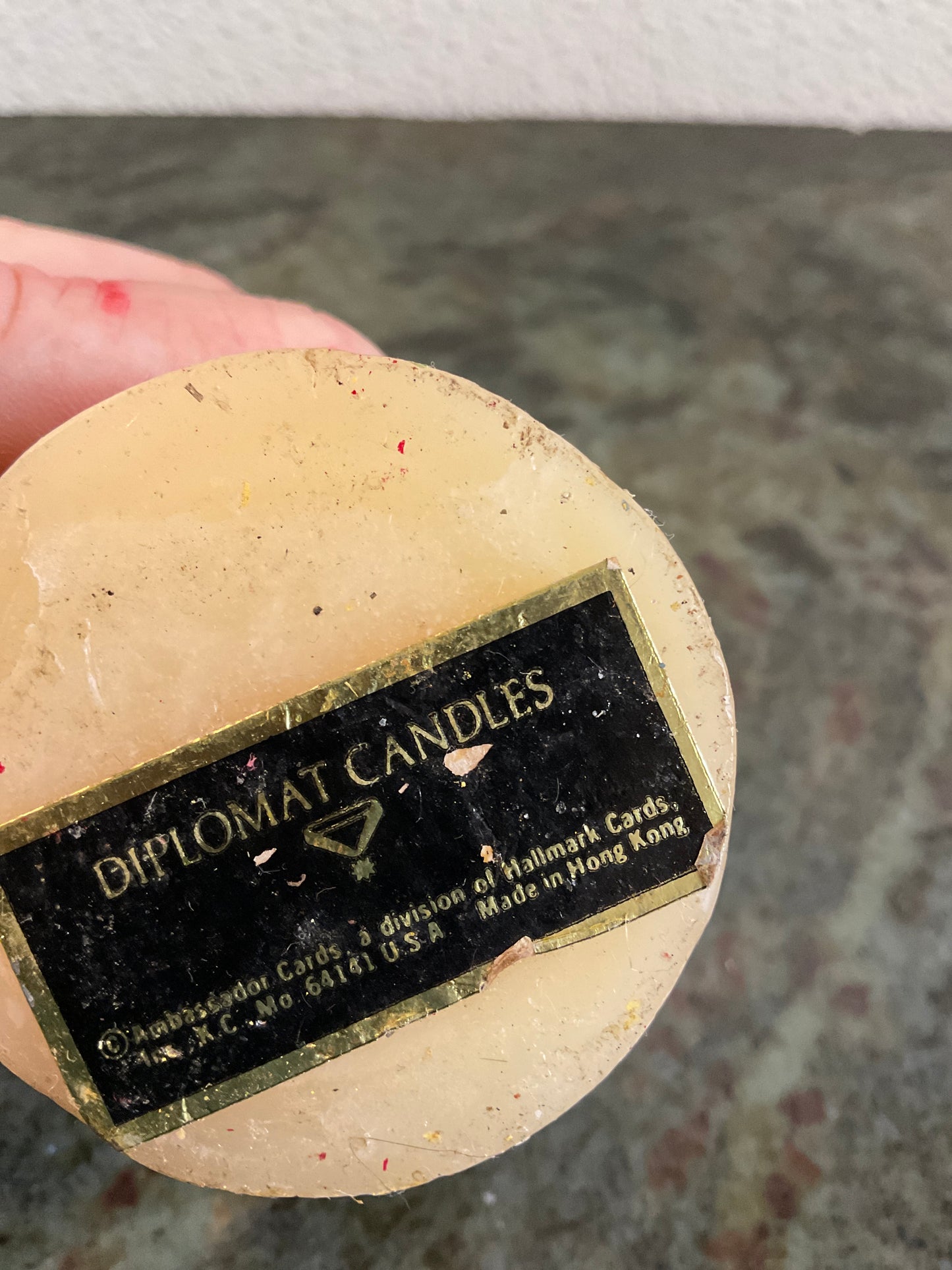 Vintage Angel Candle