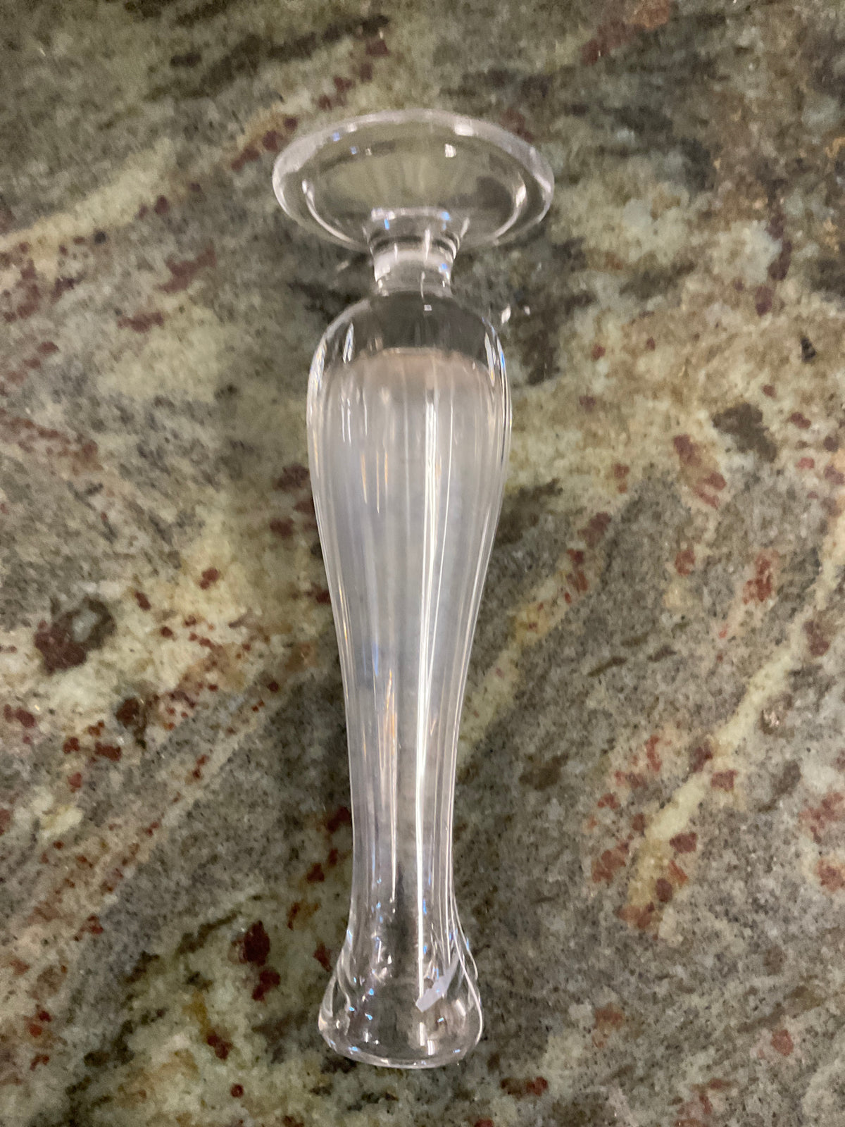 Vintage Clear Glass Bud Vase