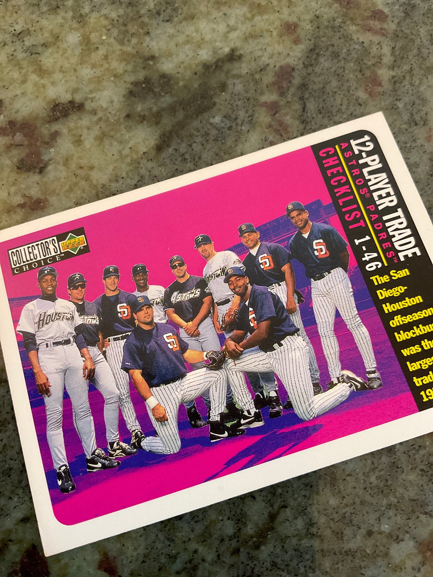 1996 Upper Deck Collector’s Choice 12-Player Trade Baseball Card