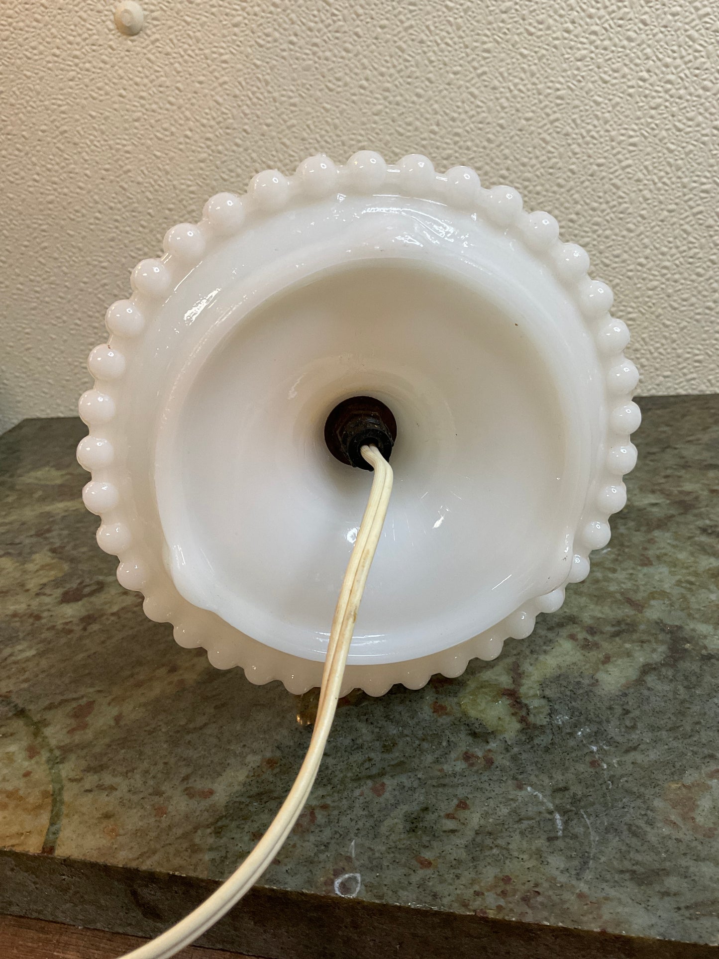 Vintage Electric Hobnail Lamp