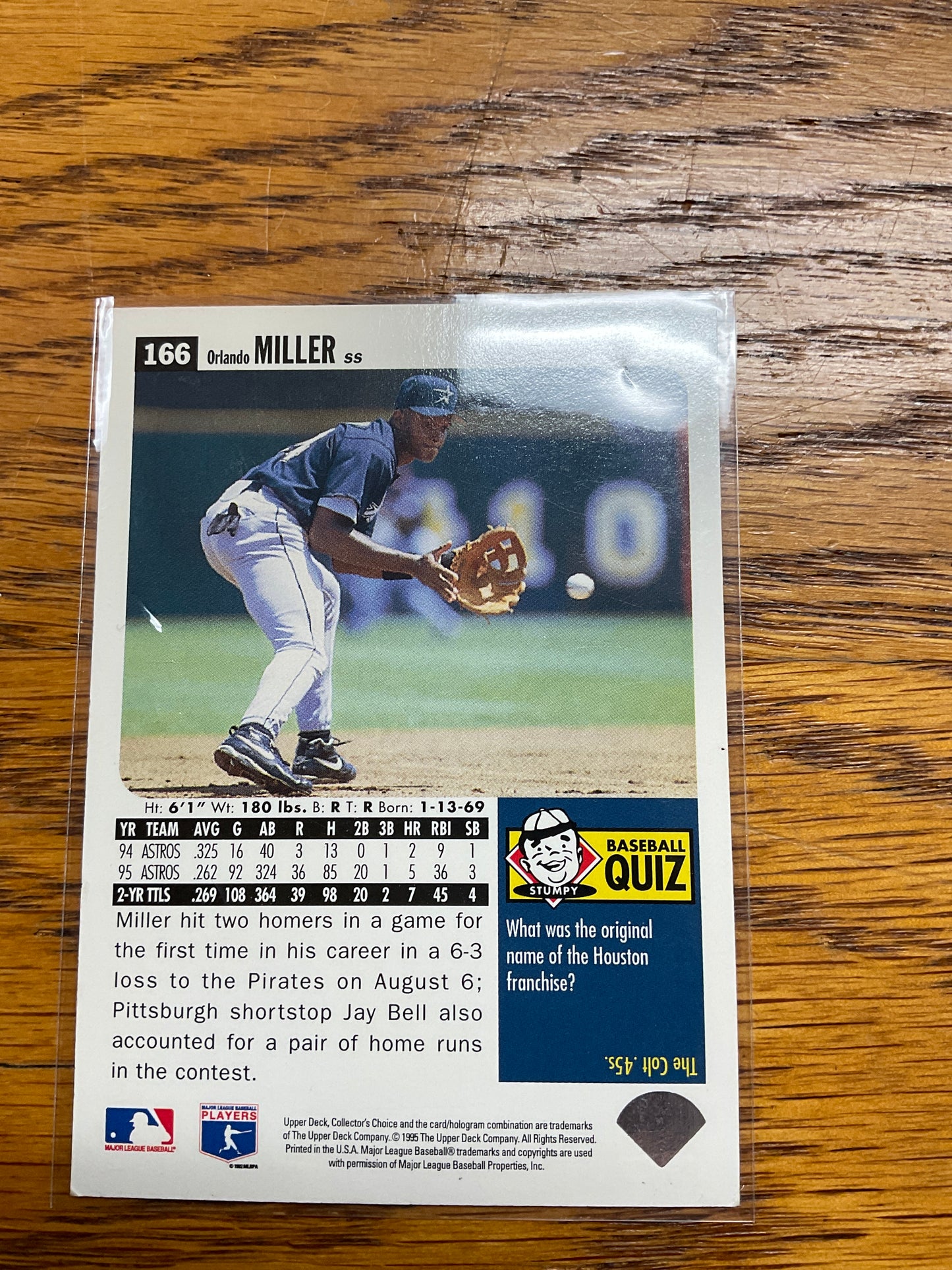 Baseball Card Jose Miller