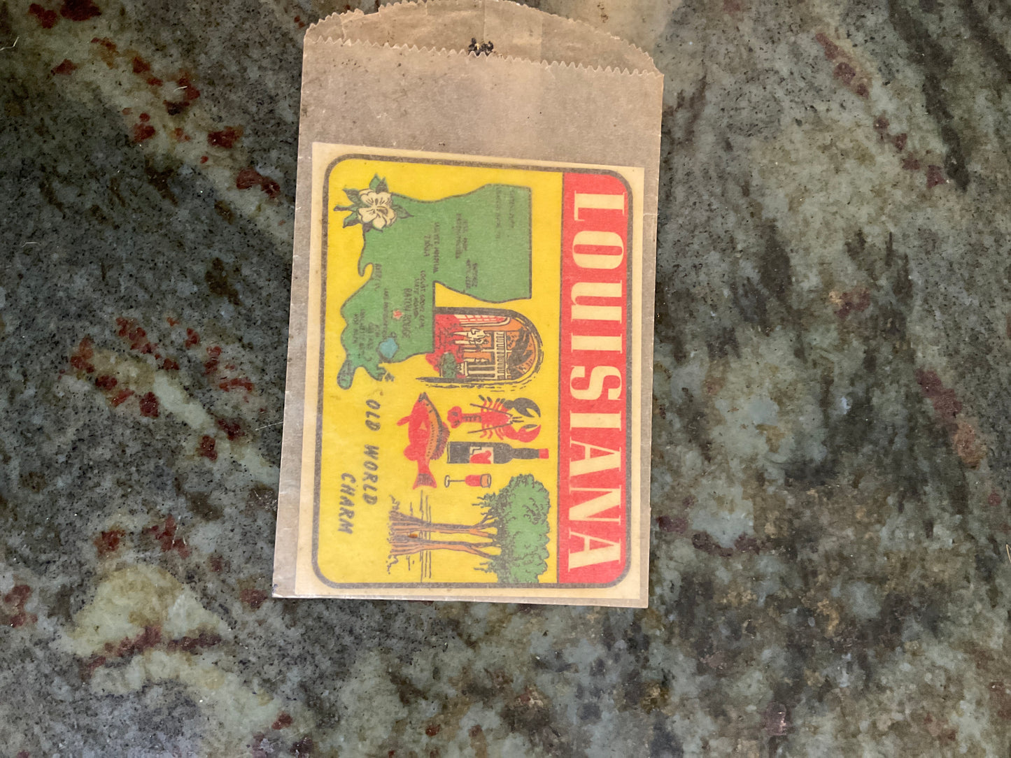 Vintage Louisiana Car Decal