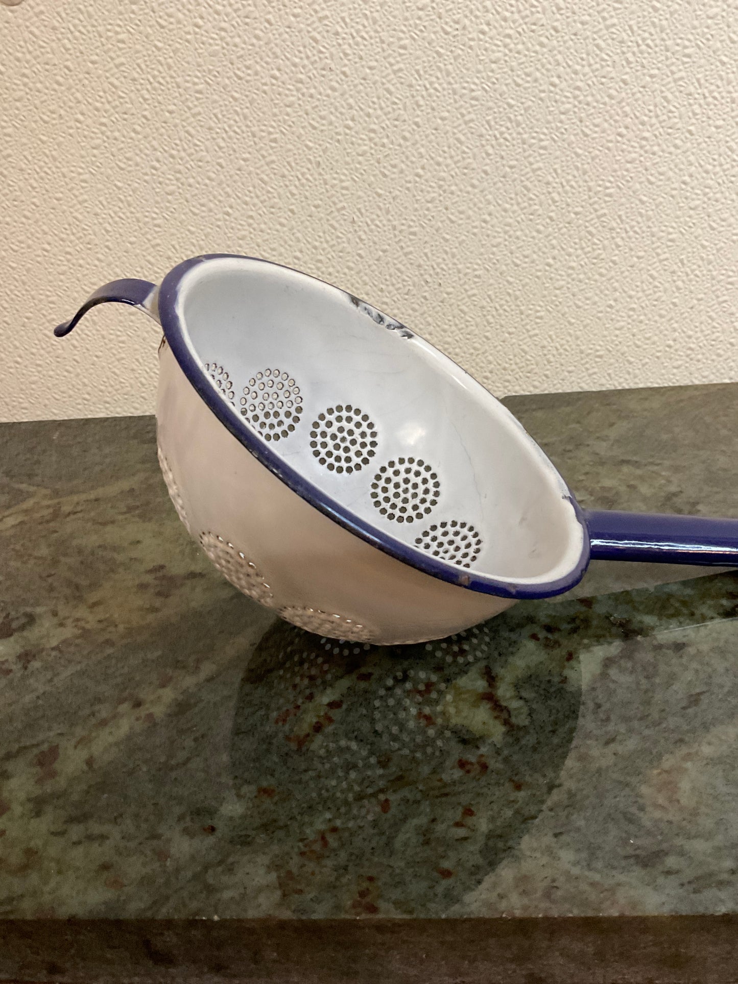 Enamelware Strainer 12” With Handle