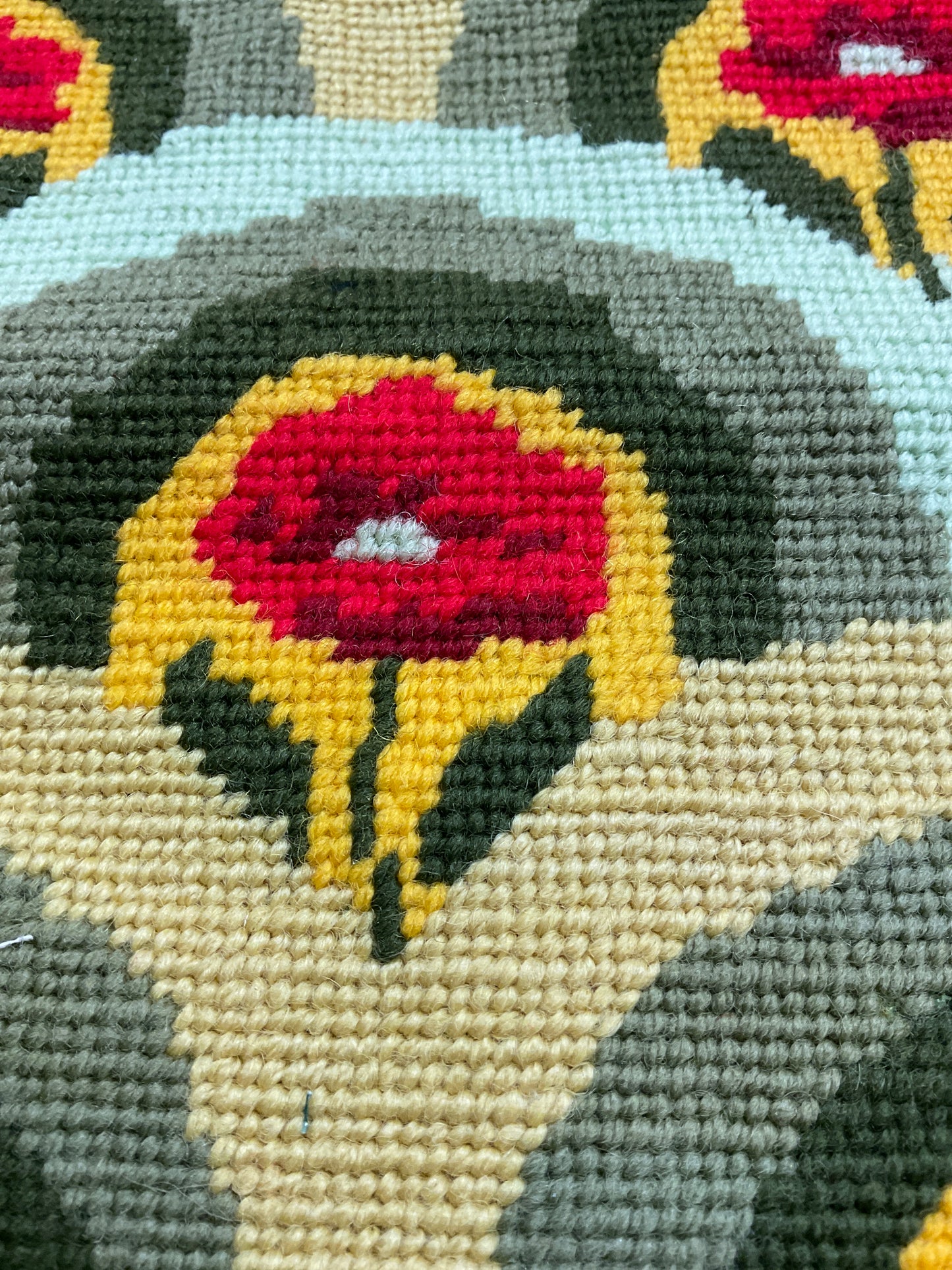 Vintage Hand Needle Point Piece