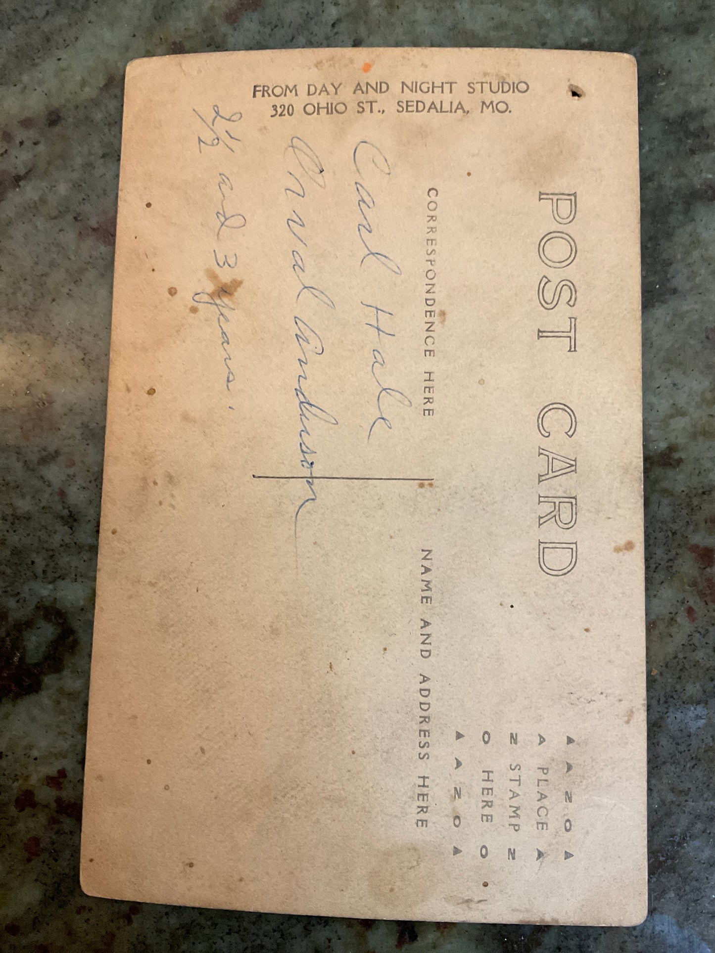 Vintage Photograph Postcard