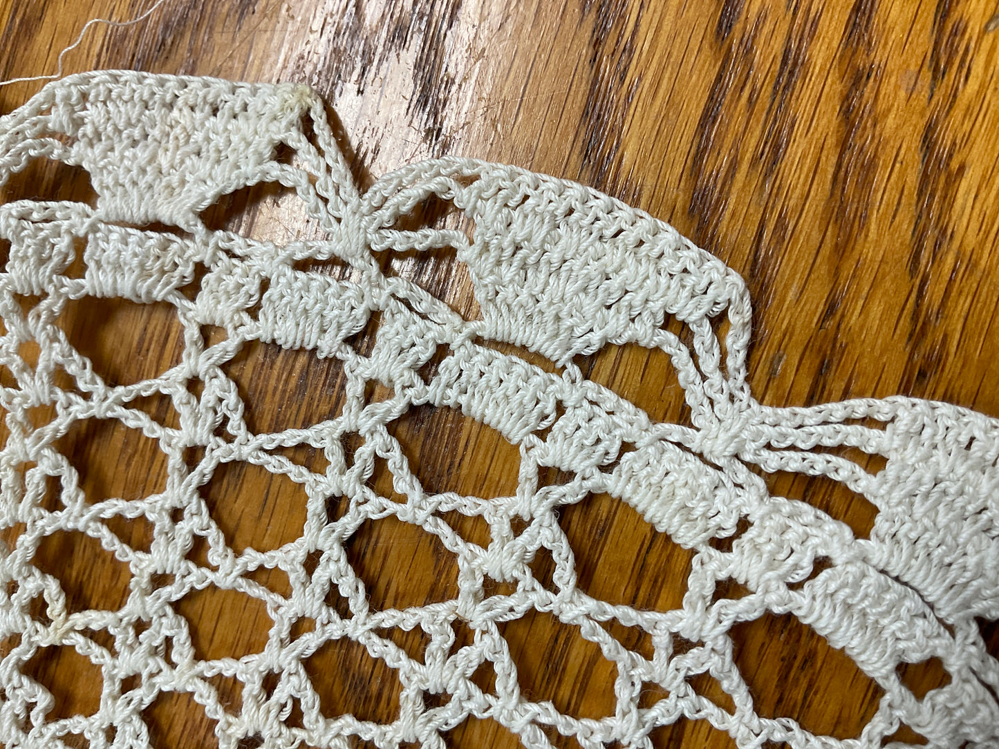 Handmade Crocheted Doily 13.5”