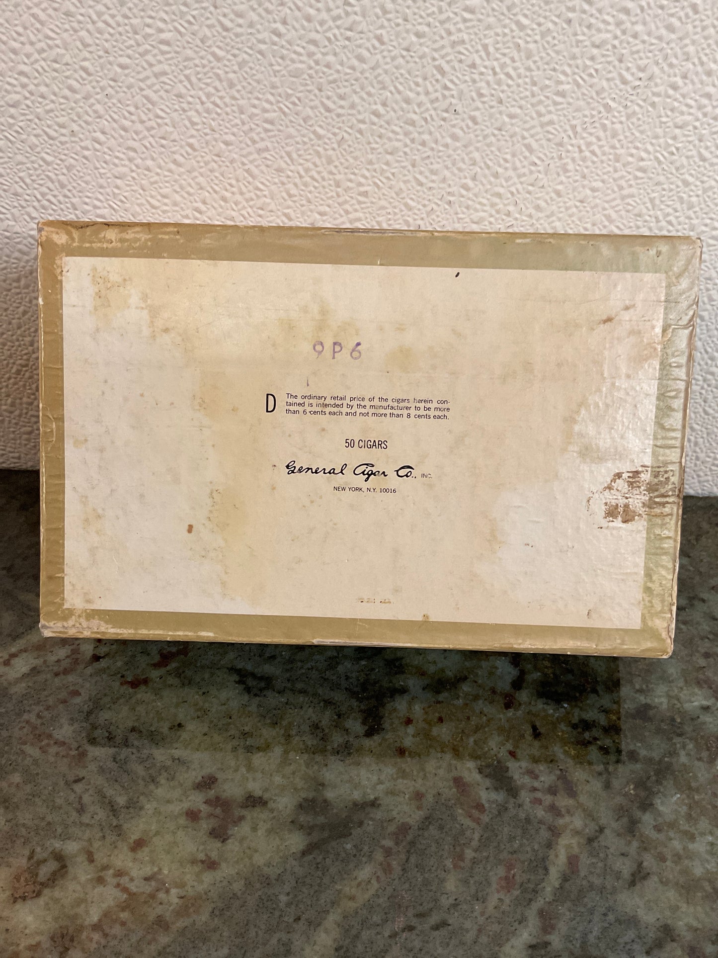 Wm. Penn Perfecto 50 Cigar Box