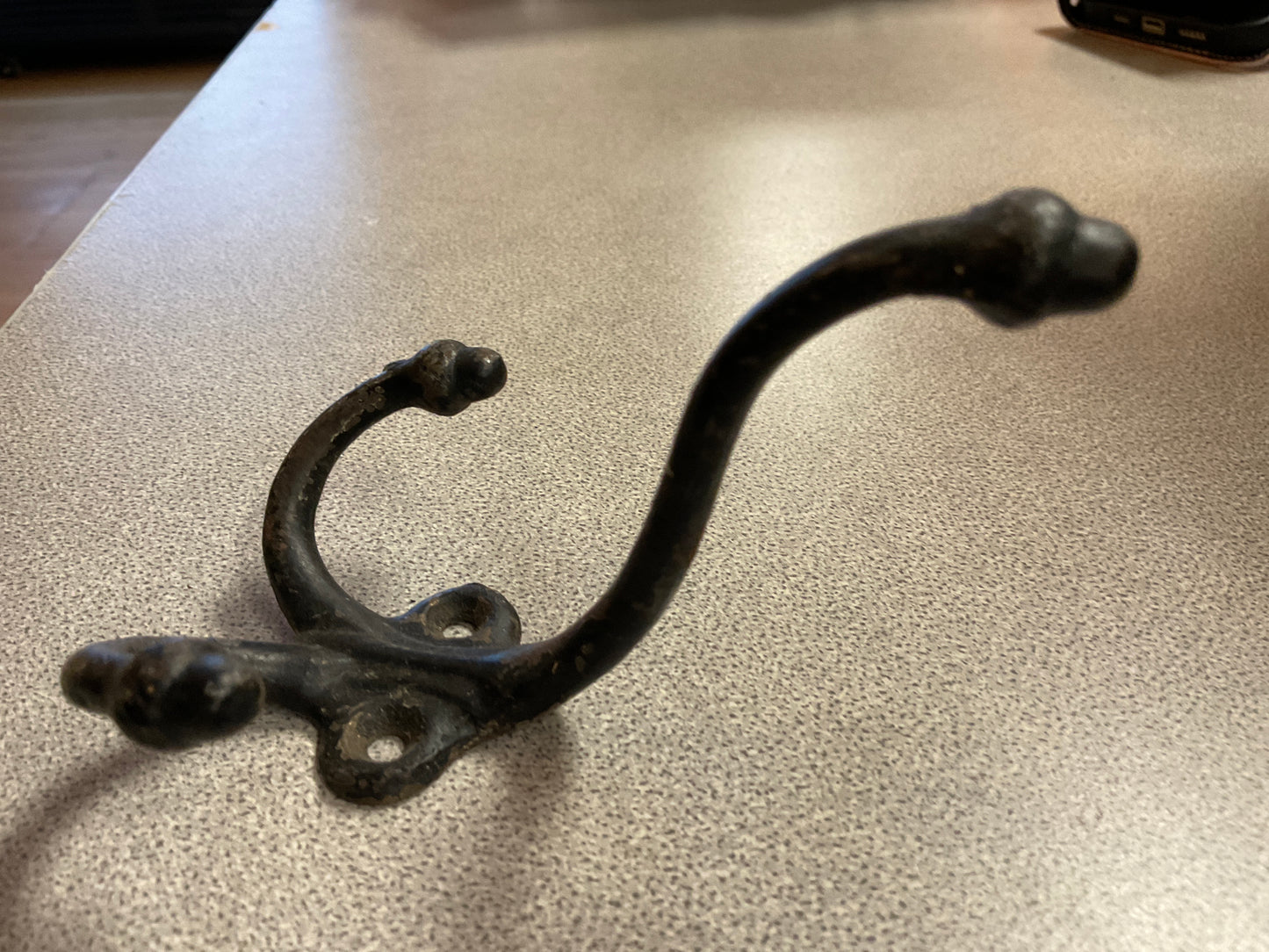 Painted Brass Triple Acorn Wall Hook