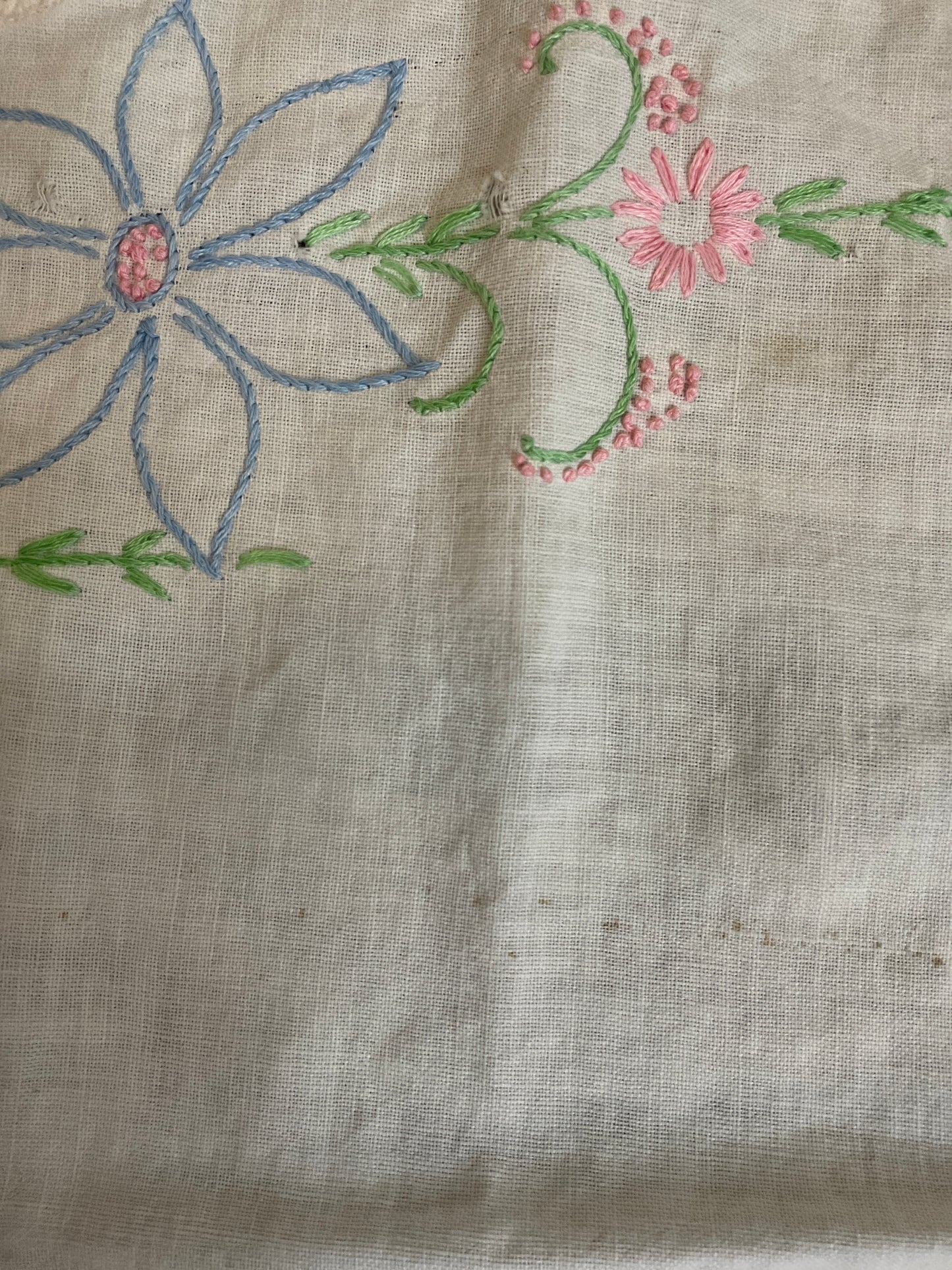 Hand Embroidered Doily
