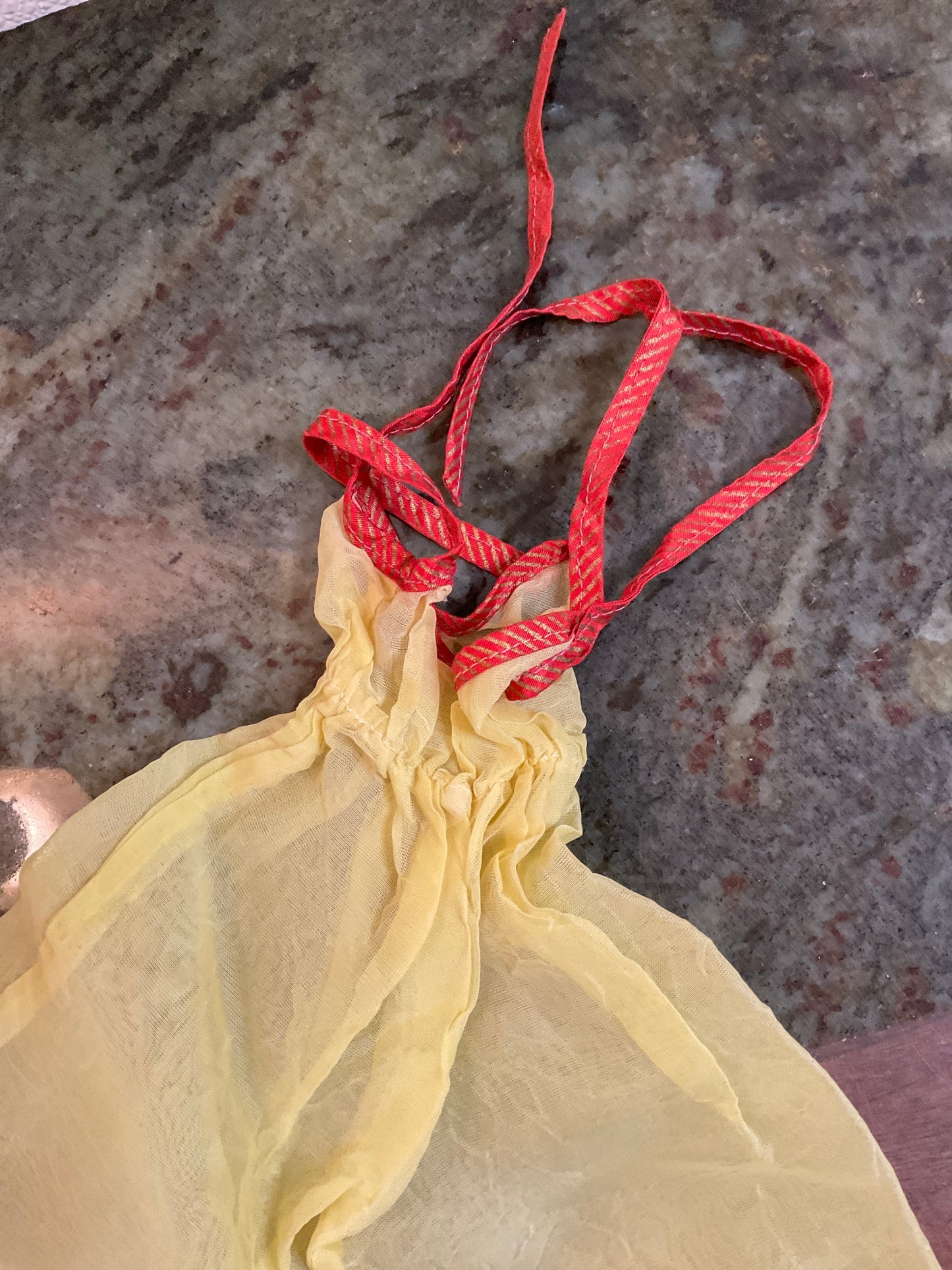 Doll Gown in Yellow.