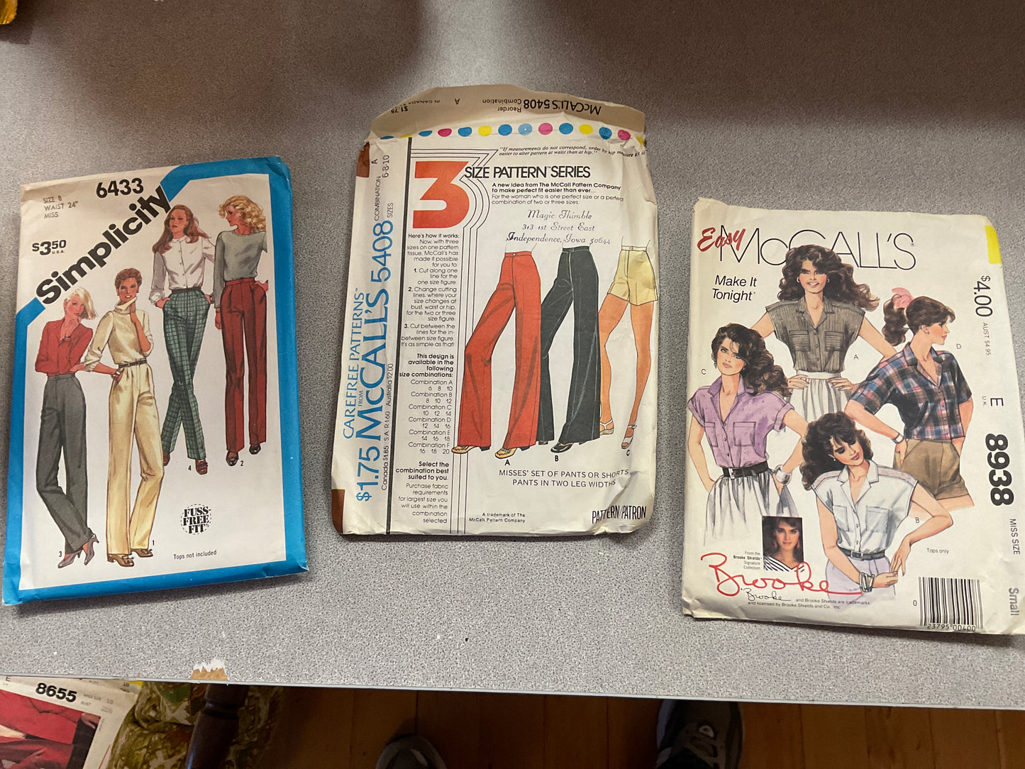 Bundle of 3 Sewing Patterns