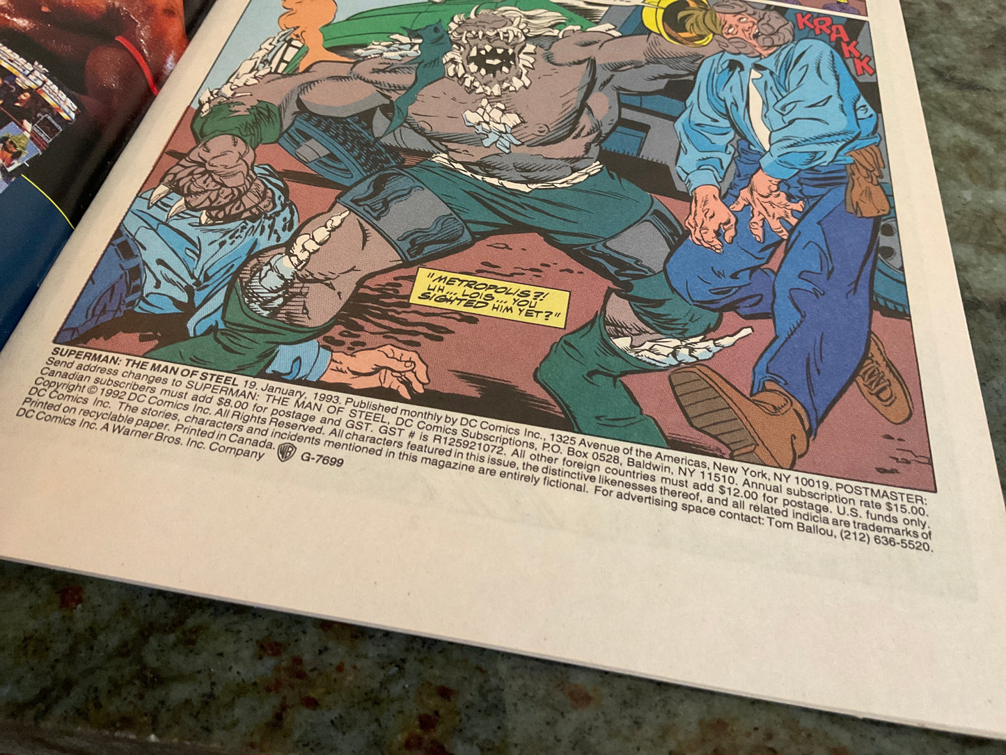 1993 Superman: The Man Of Steel #19