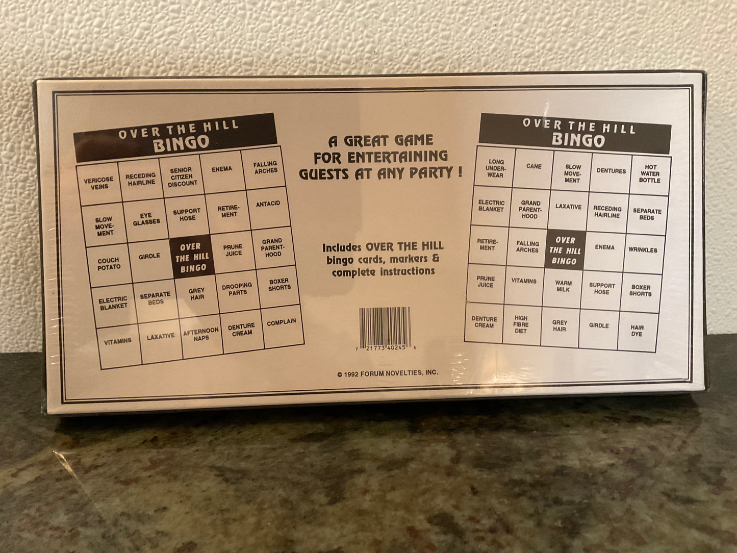 Game Over The Hill Bingo