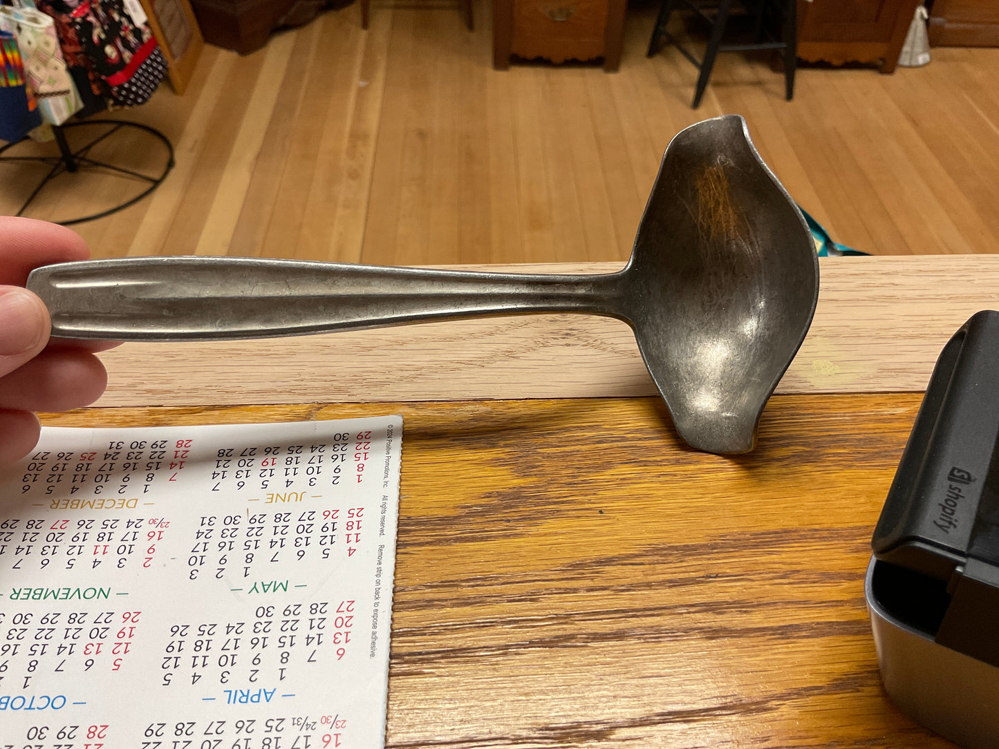 Pre WWll Aluminum Noval Germany Double Sided Ladle