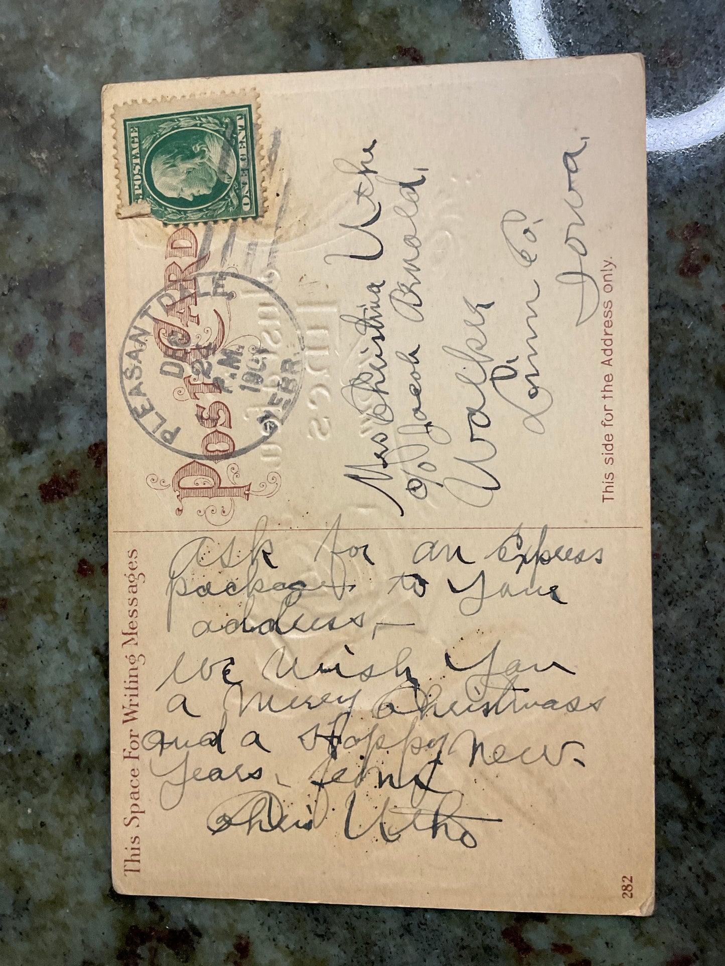 Vintage 1903 Post Card