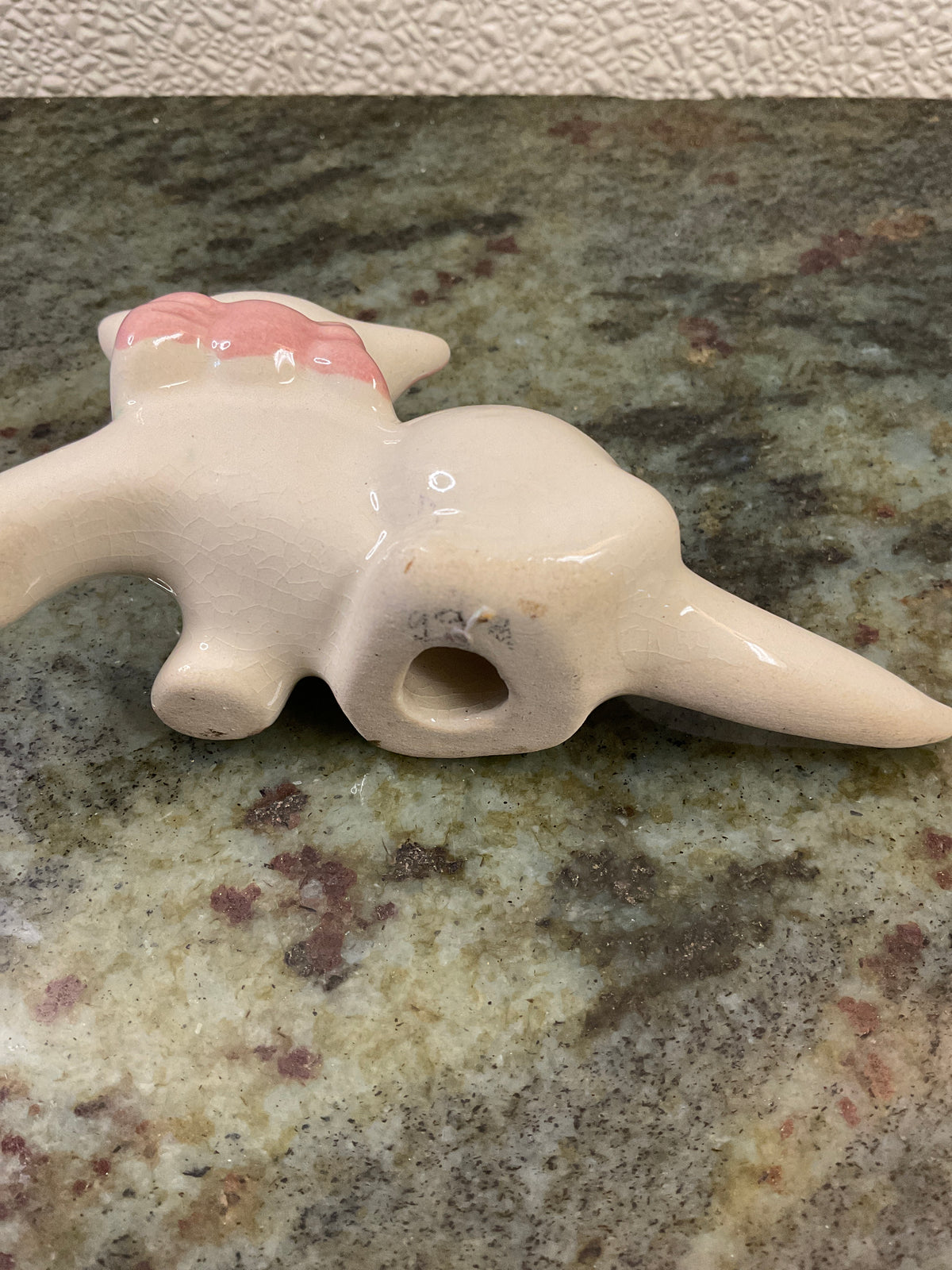 Vintage Glazed Pottery Cat