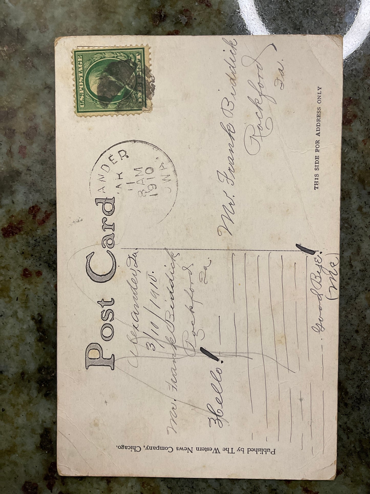 Vintage 1910 Post Card
