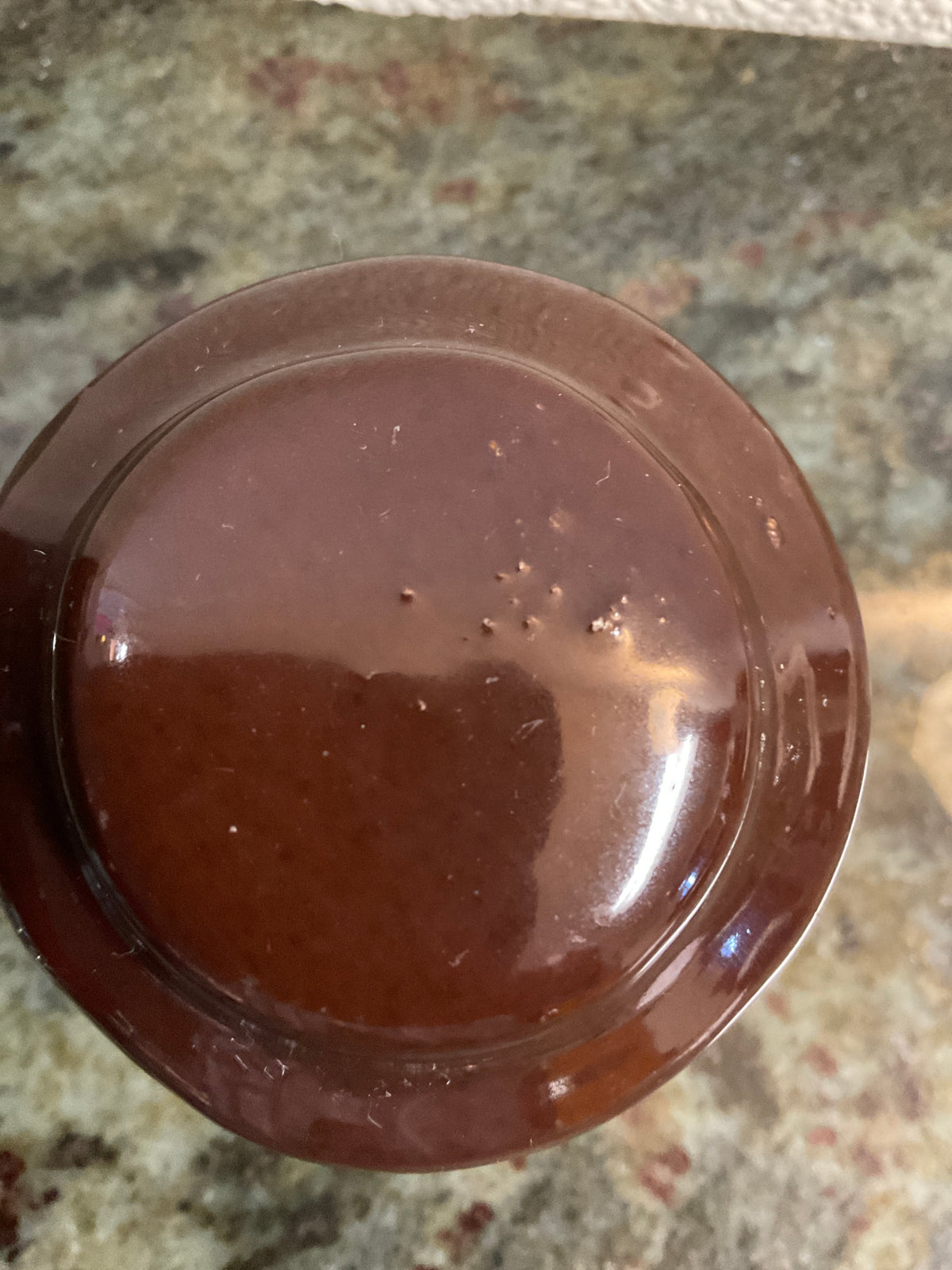 Vintage Brown Ceramic Insultor