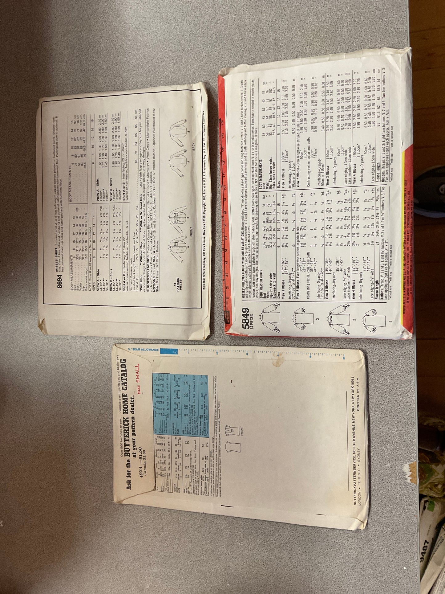 Bundle of 3 Sewing Patterns