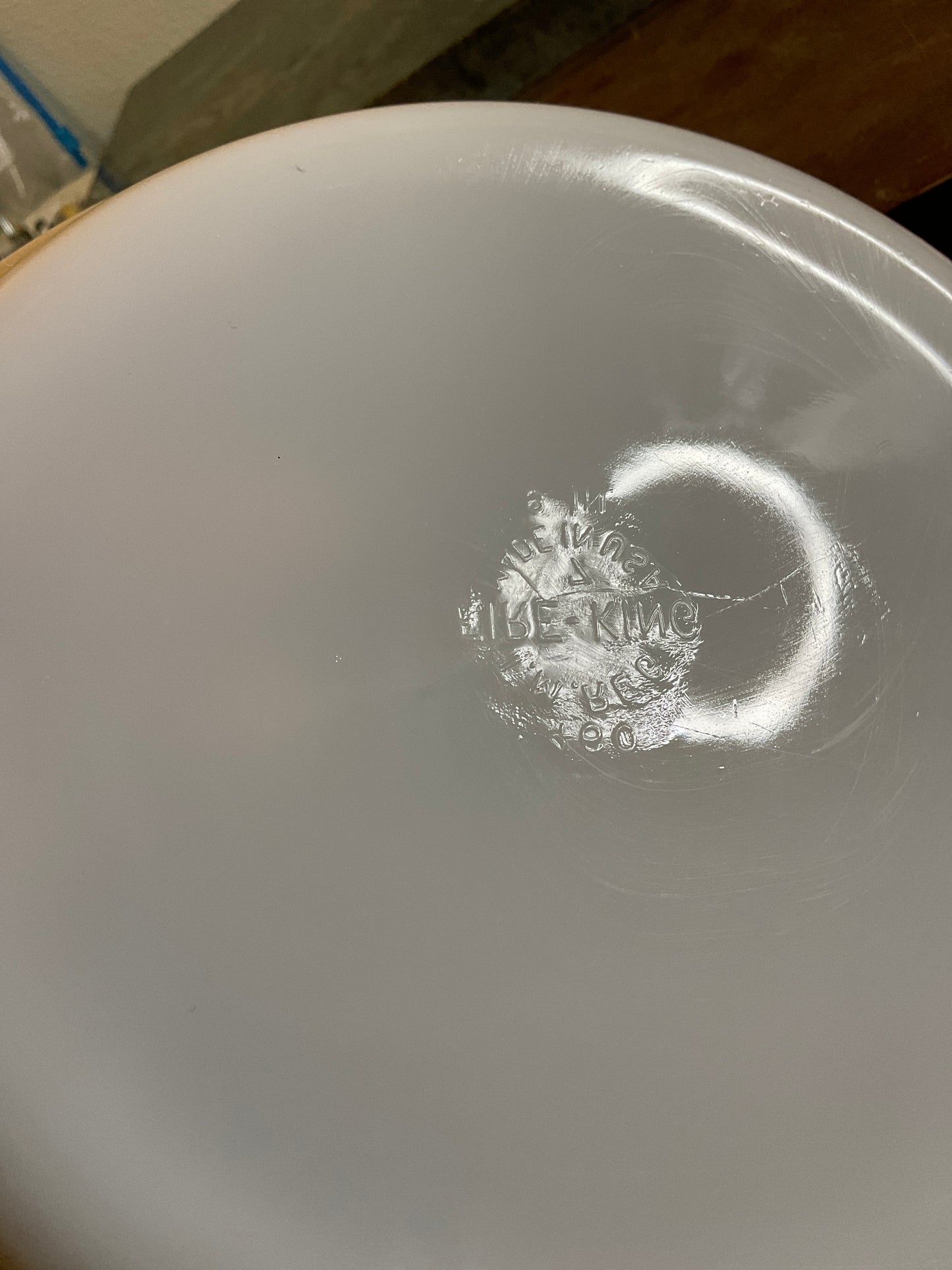 Fire King Peach LusterWare Pie Dish