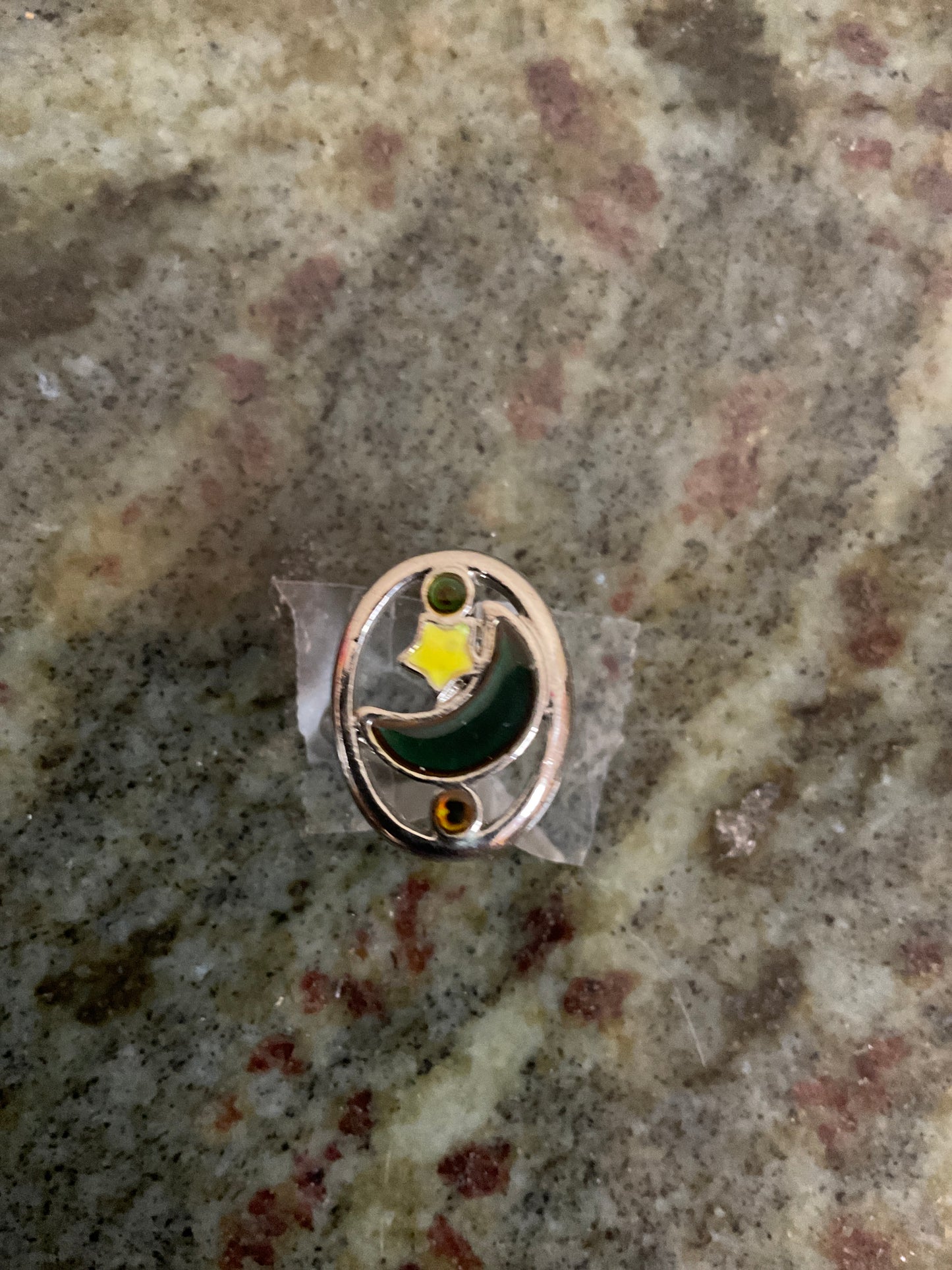 Moon and Star Ring